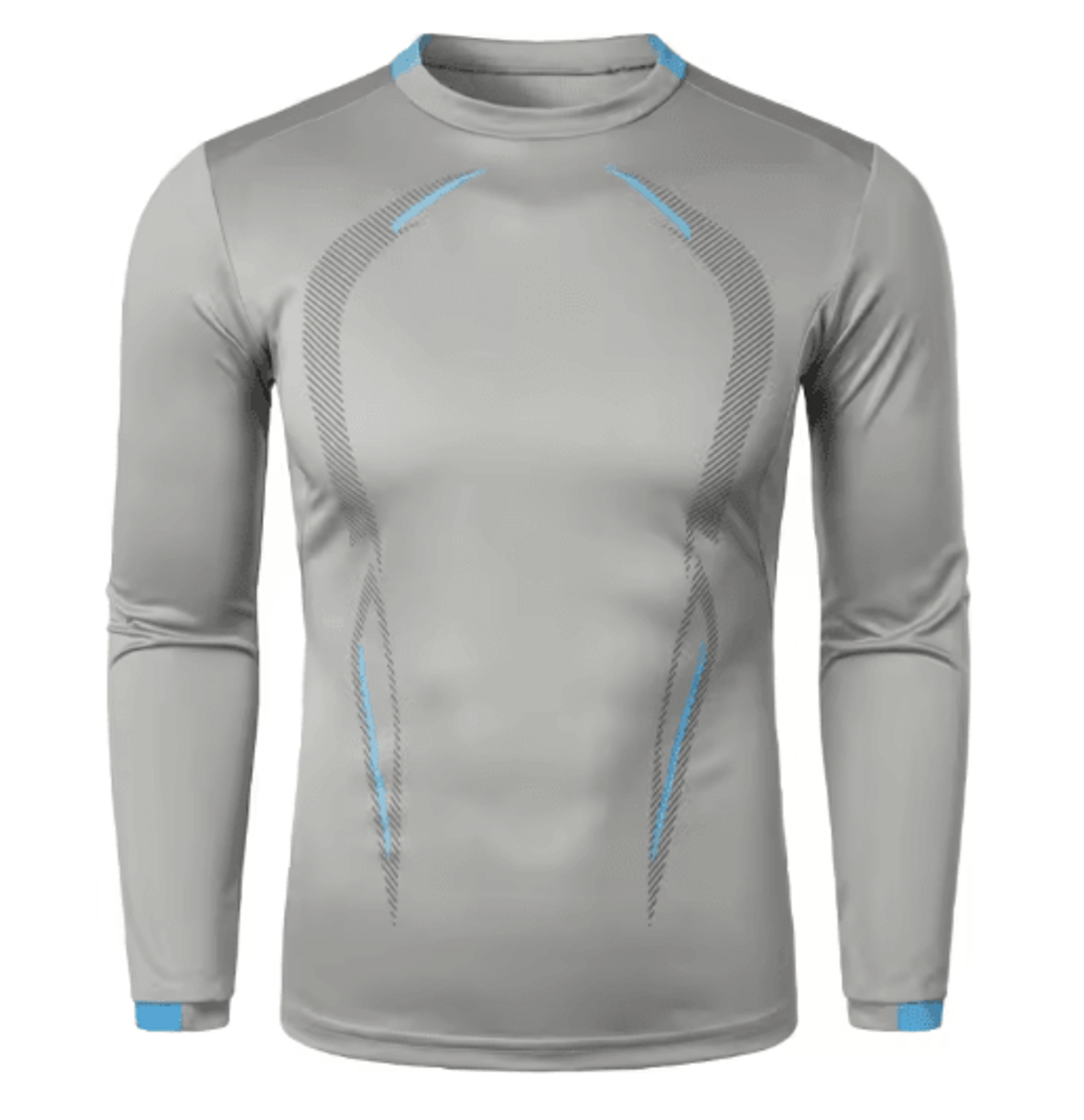 Mens Sports Training Long Sleeve T Shirt Quick Dry Lightweight Breathable Oversized Tee 2