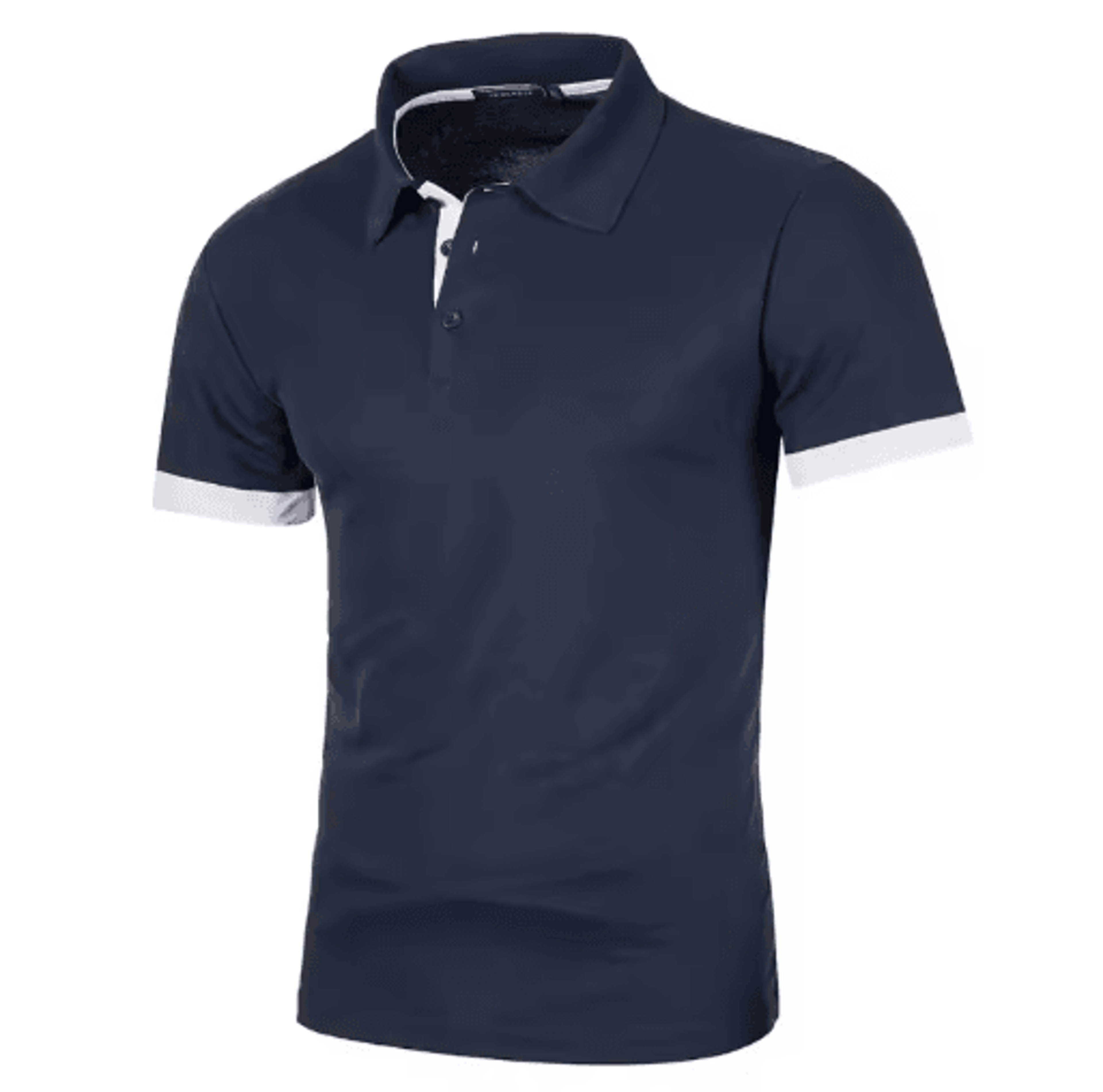 Mens Summer Short Sleeve Polo Shirt Lightweight Breathable Lapel Streetwear Business Tee 5