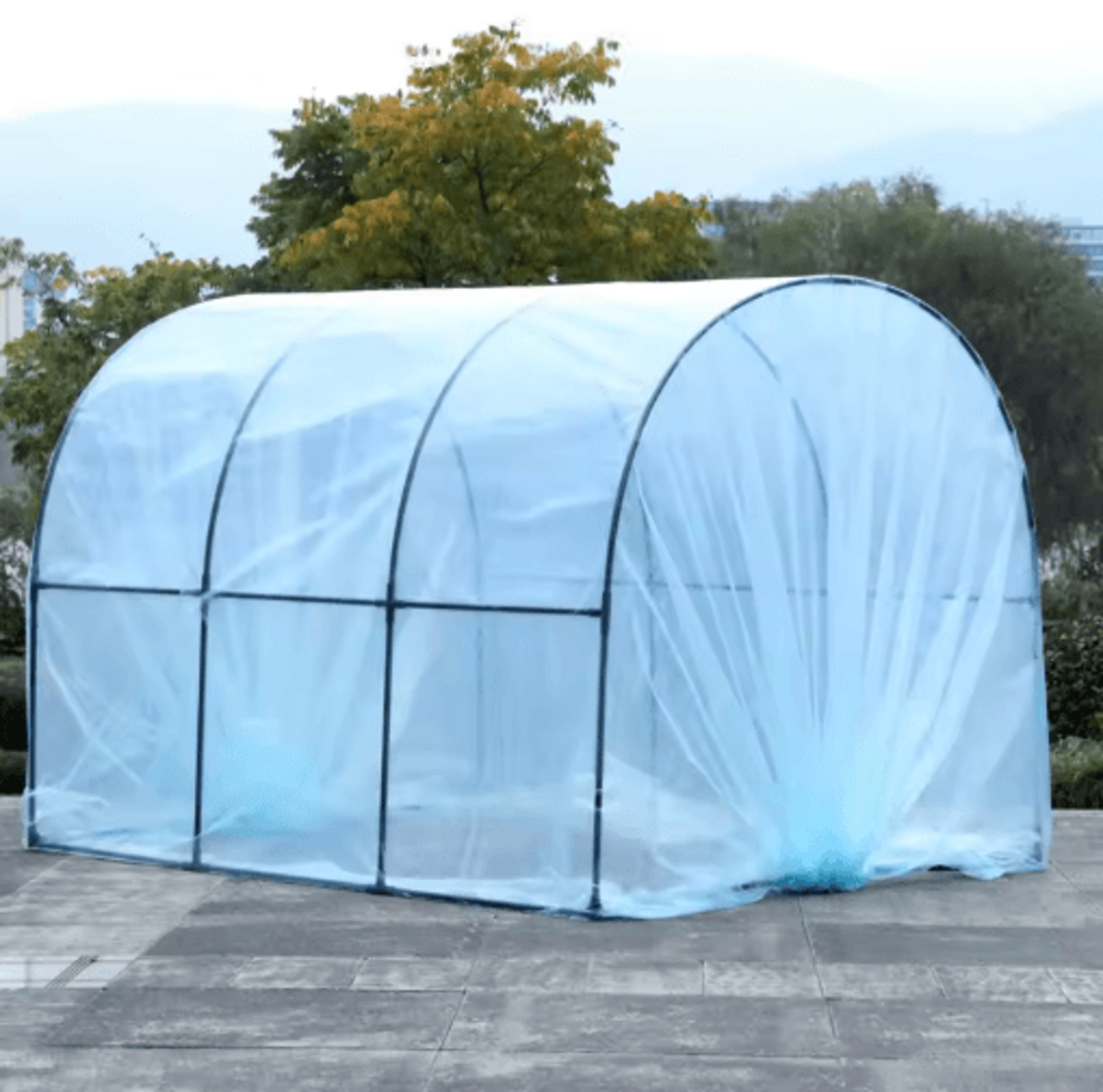 Arched Outdoor Greenhouse Winter Warm Insulated Plant House For Balcony Courtyard And Vegetable Fro 7