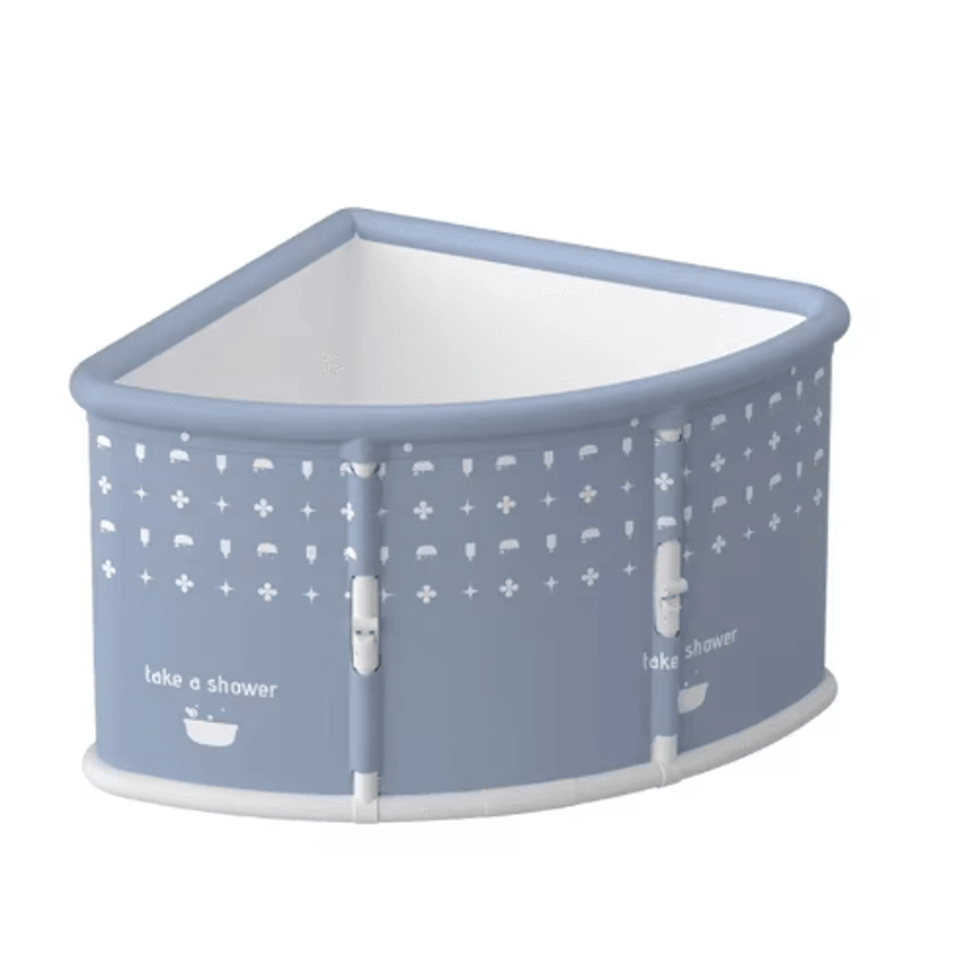 Portable One Second Foldable Bathtub Installation Free Triangle Bath Bucket For Adults And Kids 3