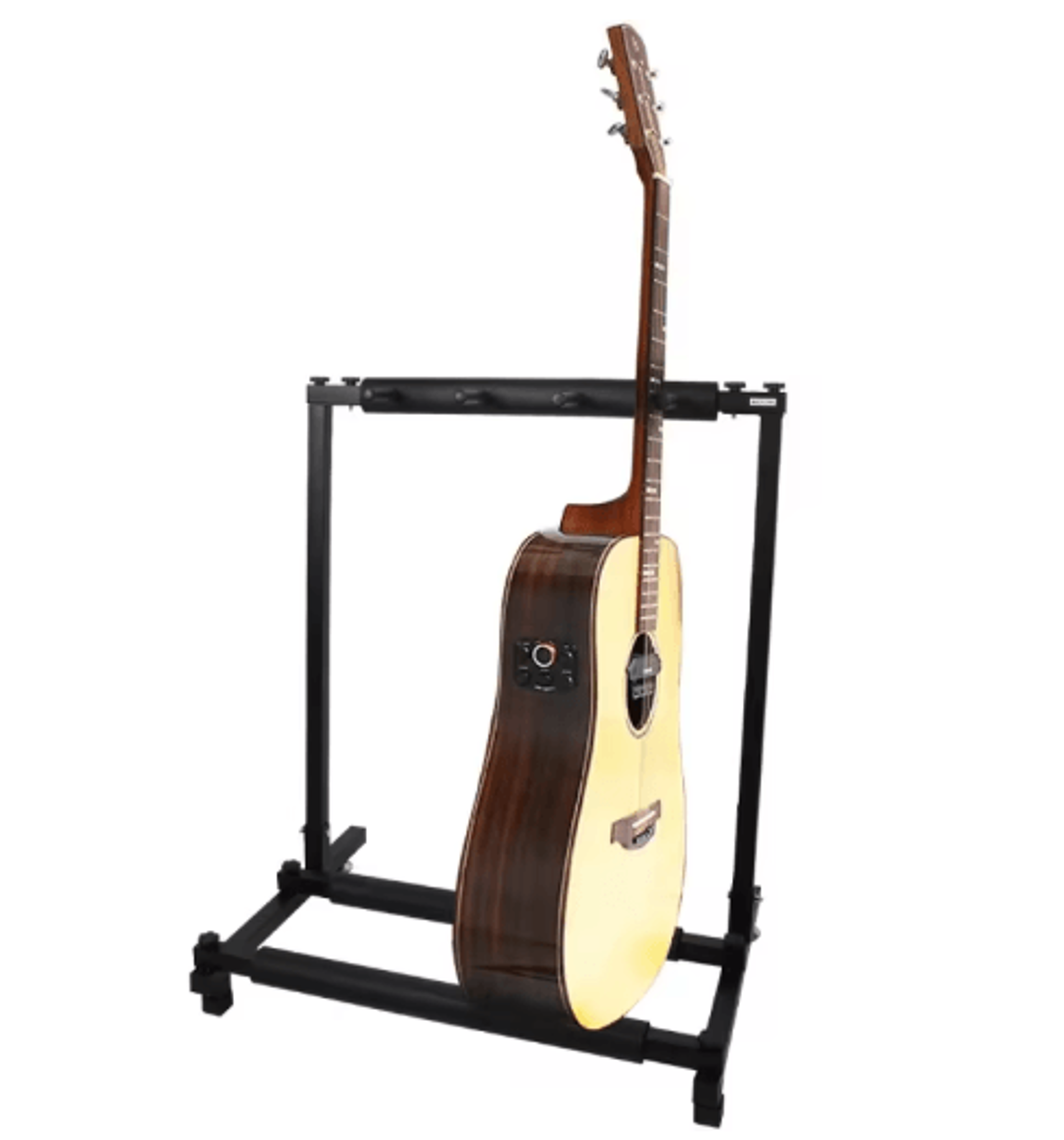 Multi Tier Guitar And Bass Rack Square Tube Instrument Organizer 3 To 7 Tier Options 0