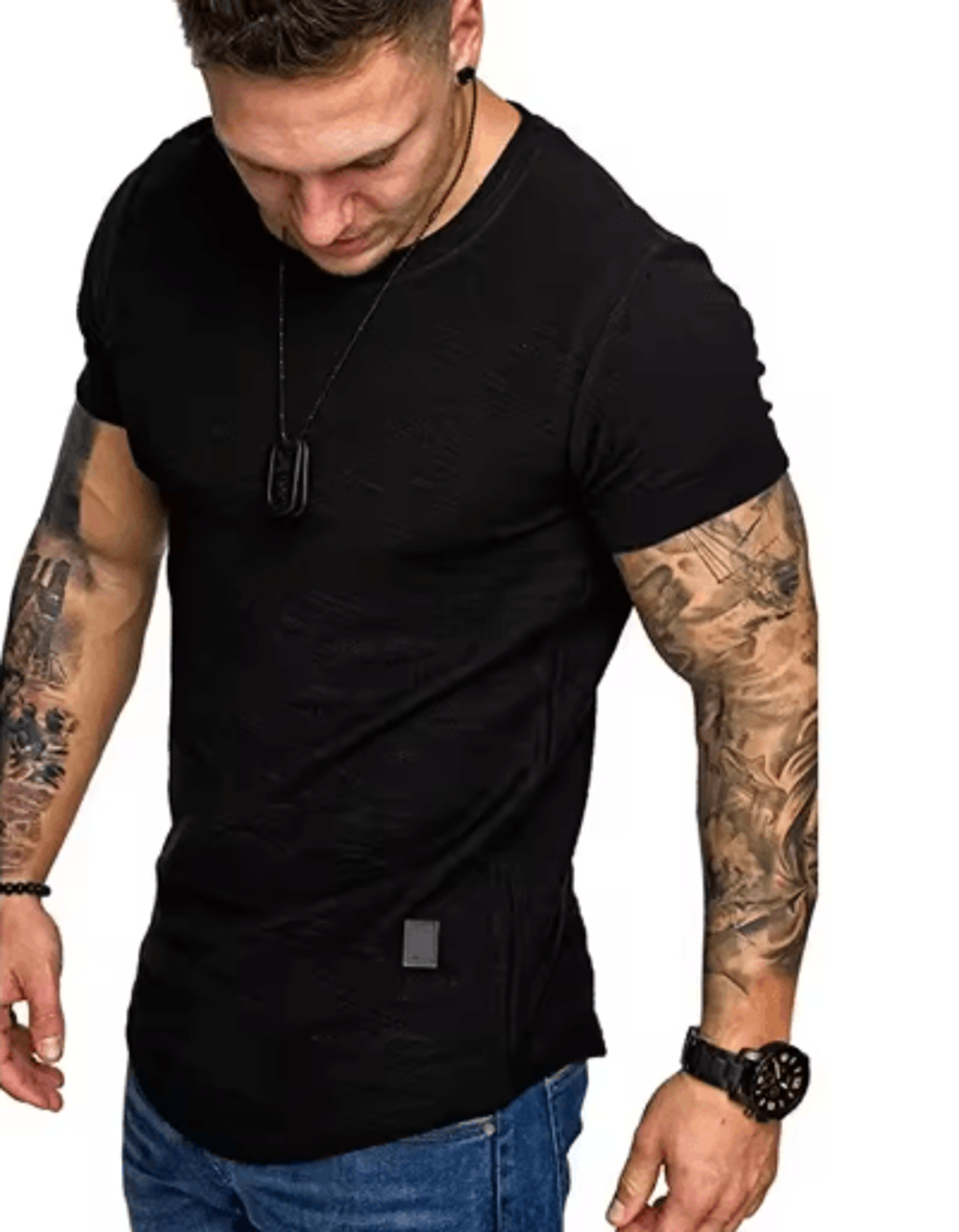 Mens Short Sleeve Crew Neck T Shirt Lightweight Casual And Active Wear 5