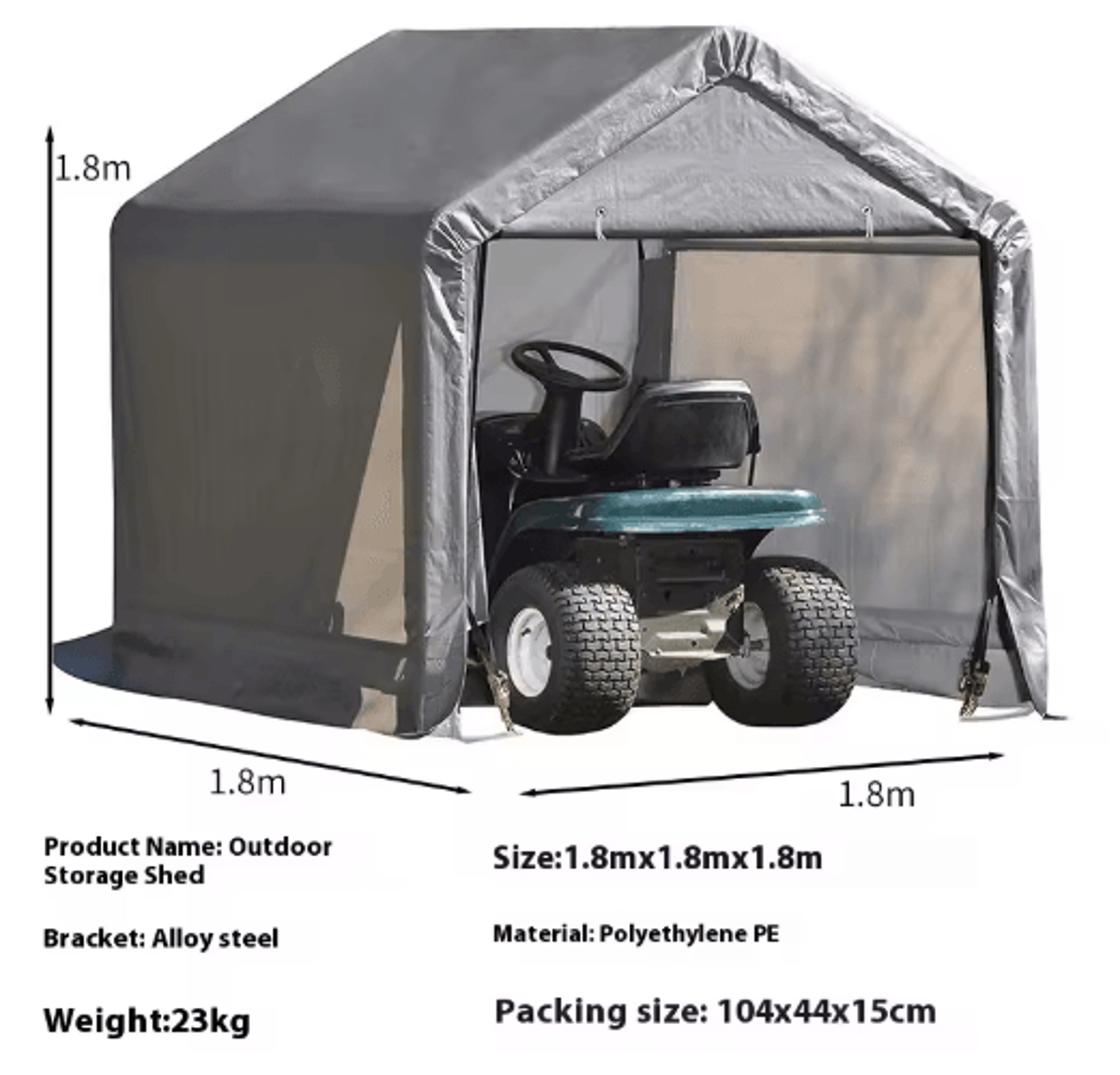 Outdoor Sunshade Carport Canopy Dustproof Shelter For Motorcycle Garden And Balcony 3
