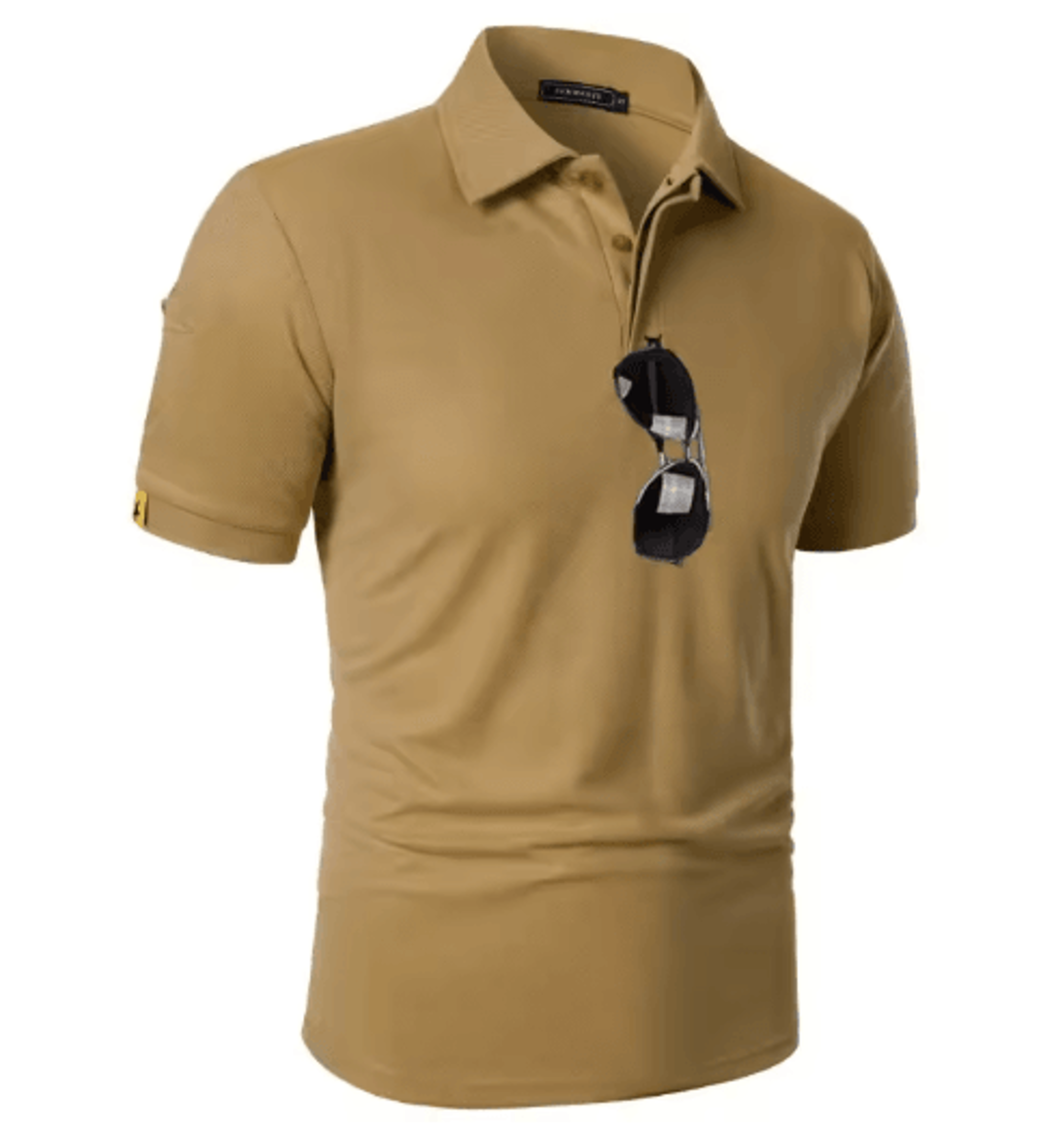 Mens Short Sleeve Polo Sports T Shirt Breathable Moisture Wicking And Oversized Fit 8