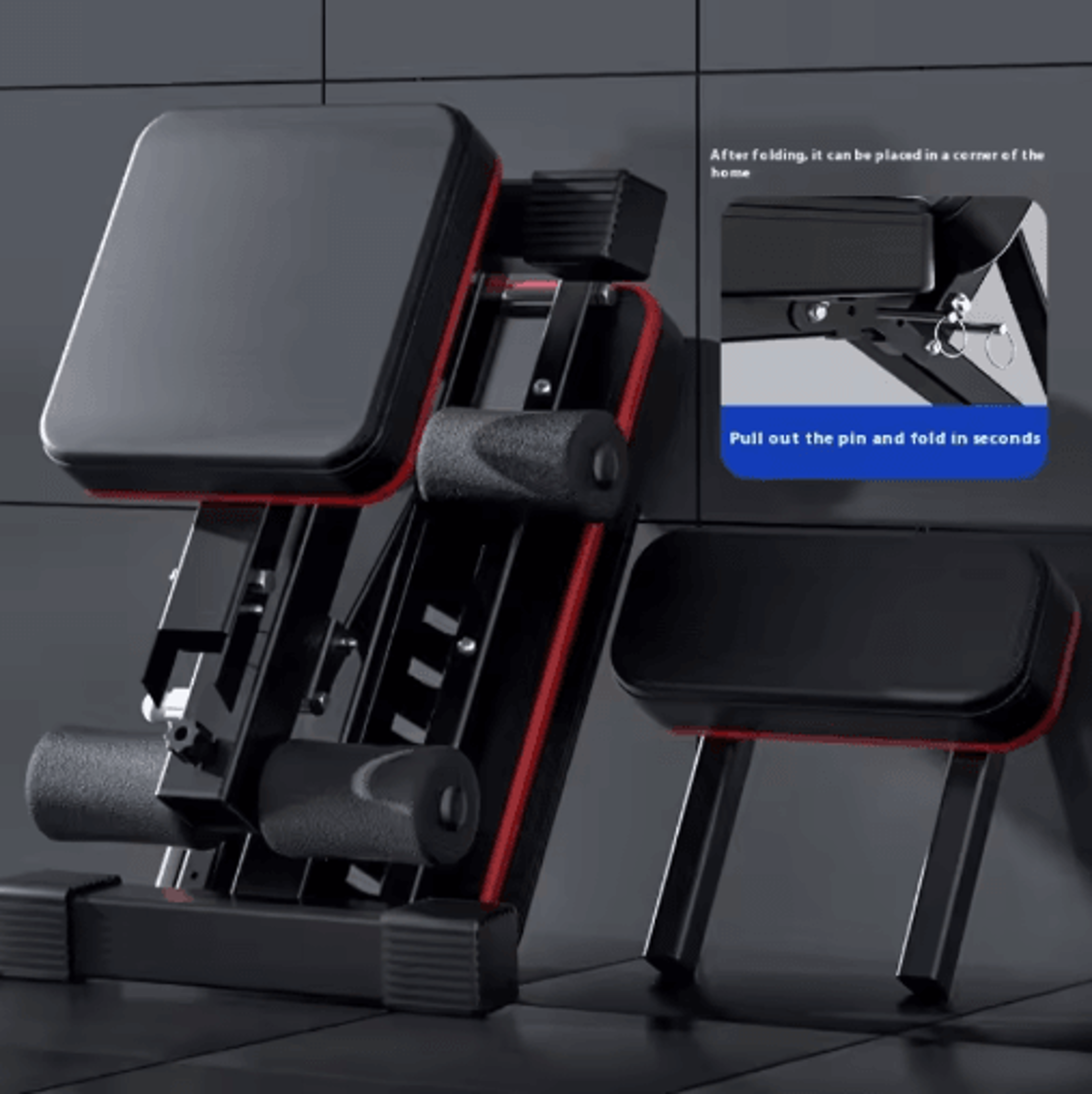 Multifunctional Dumbbell Bench Home Fitness Flat Bench Press Chair 6