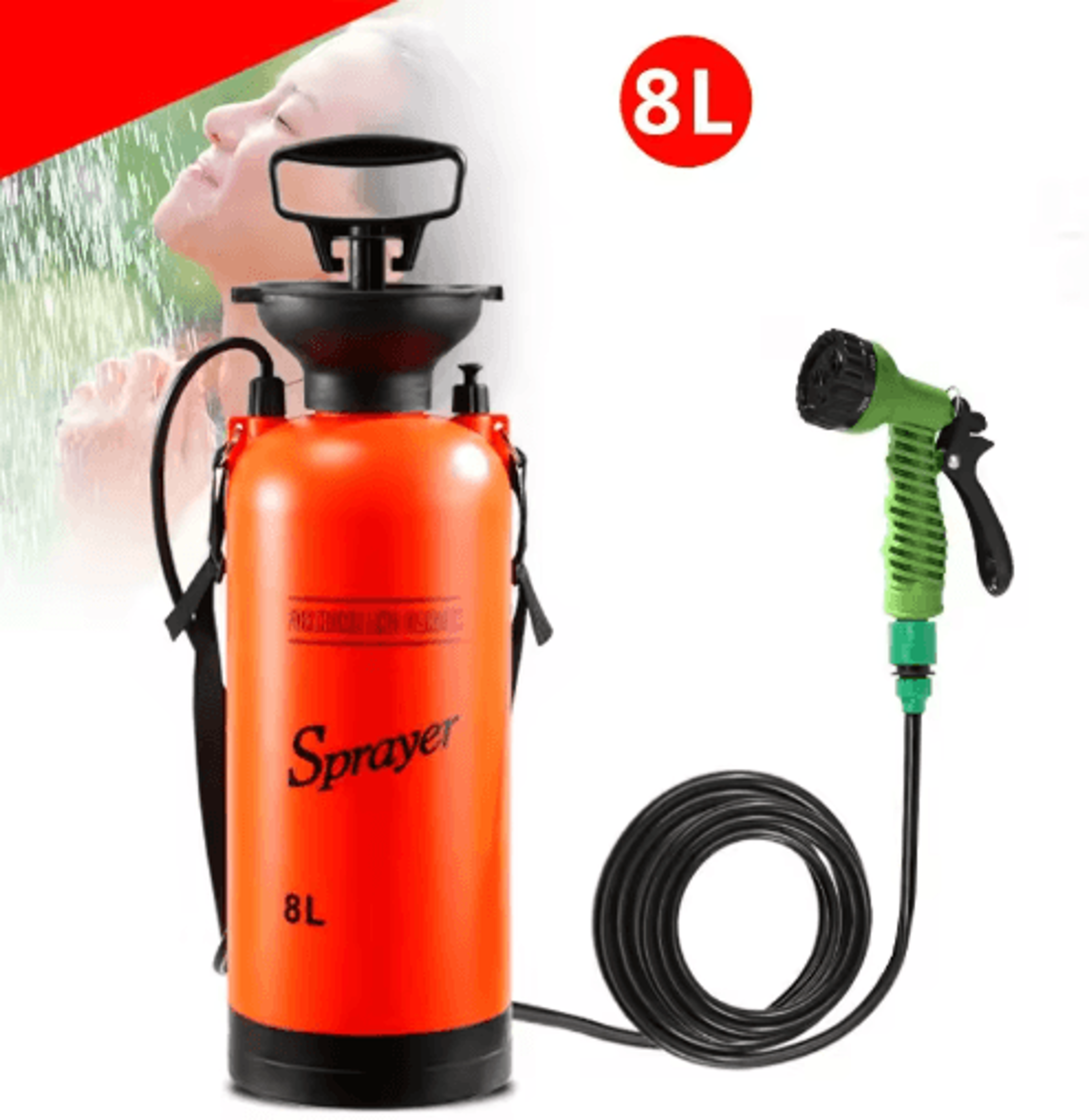 5L To 8L Portable Multi Functional Car Washing And Camping Shower Sprayer 0
