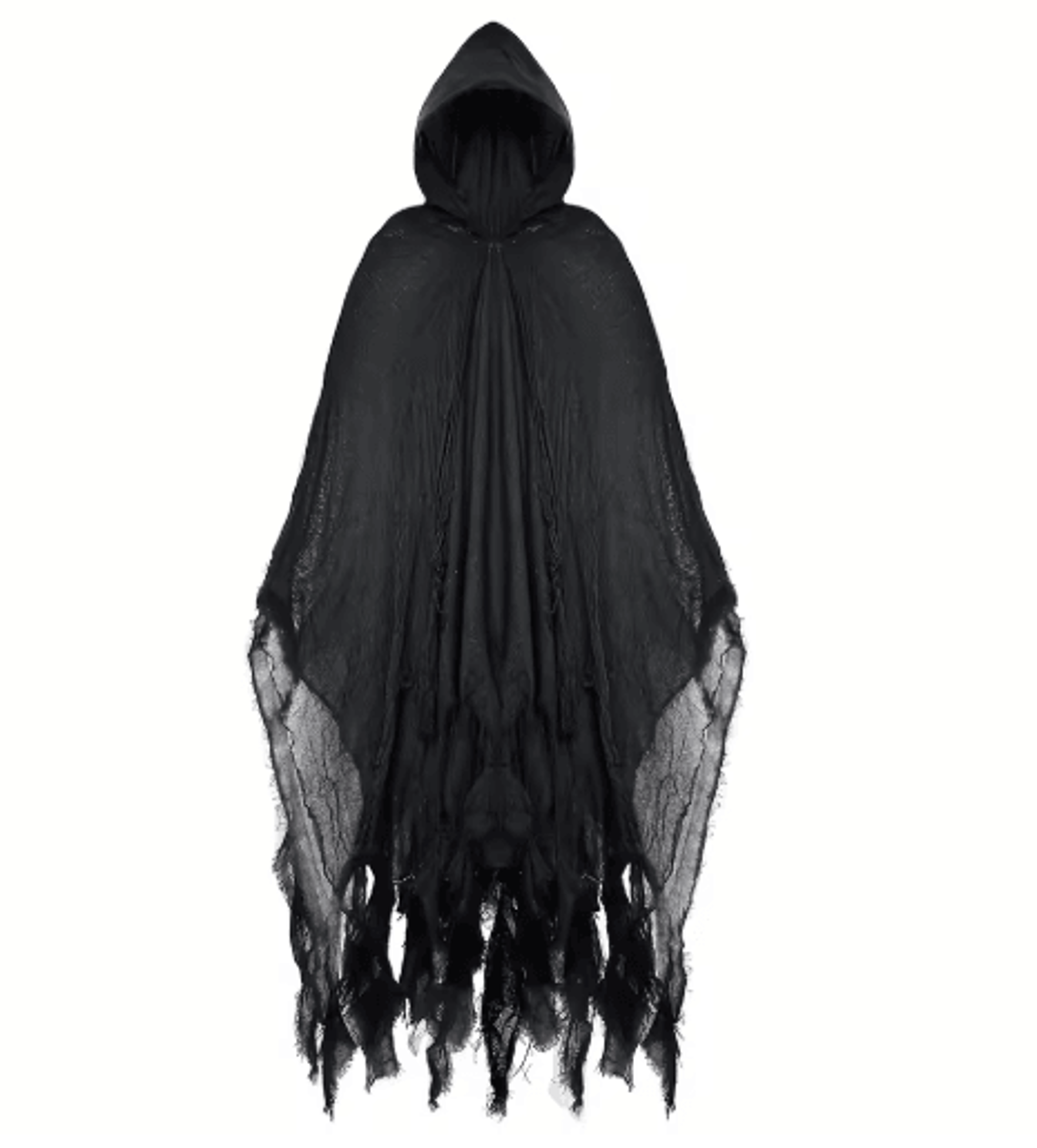 Skeleton Halloween Cloak With Hood Realistic Gothic Costume Accessory 1 Pc 11