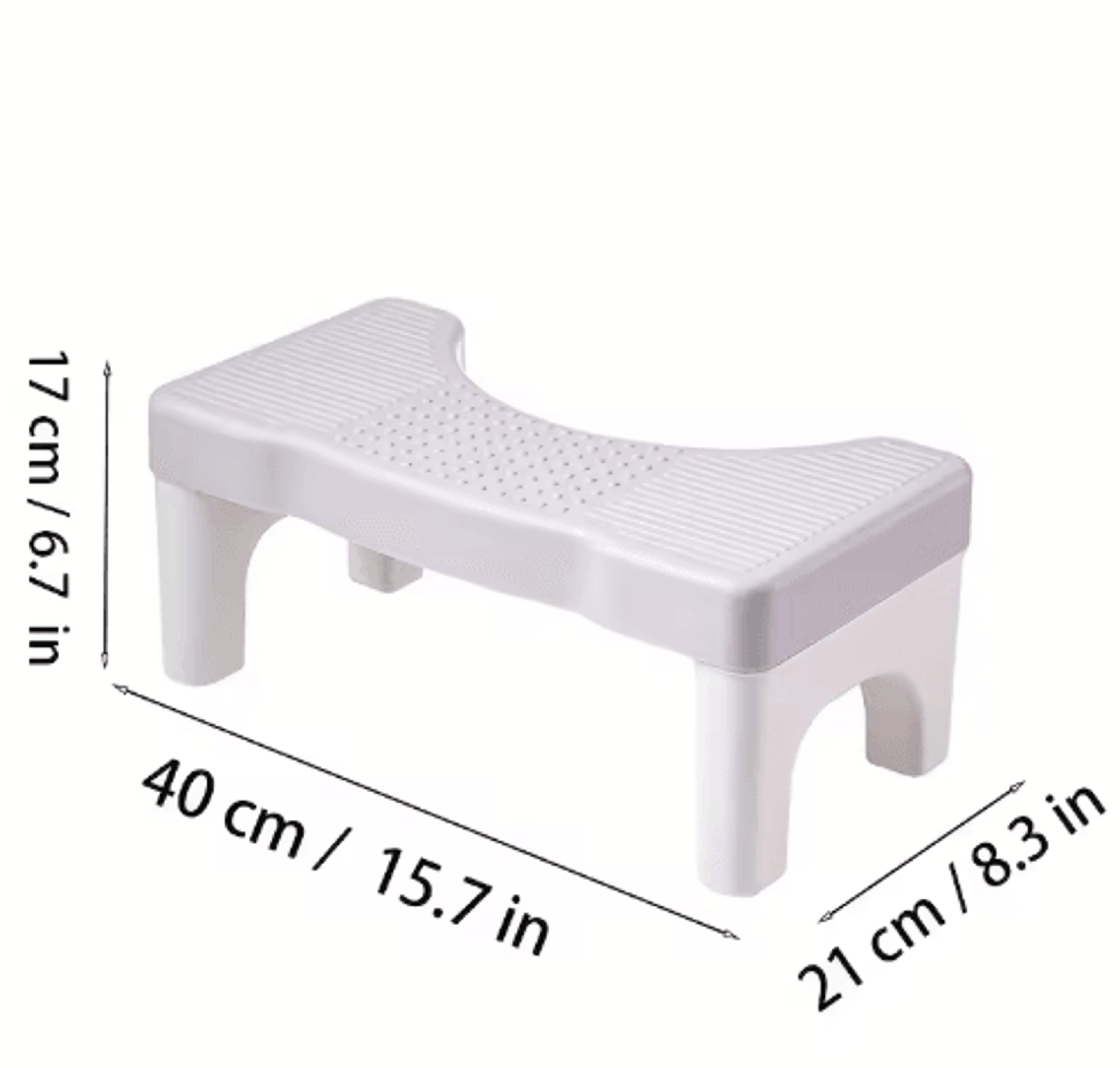 Heavy Duty Portable Toilet Potty Stool For Adults 1778cm Bathroom Footstool 7