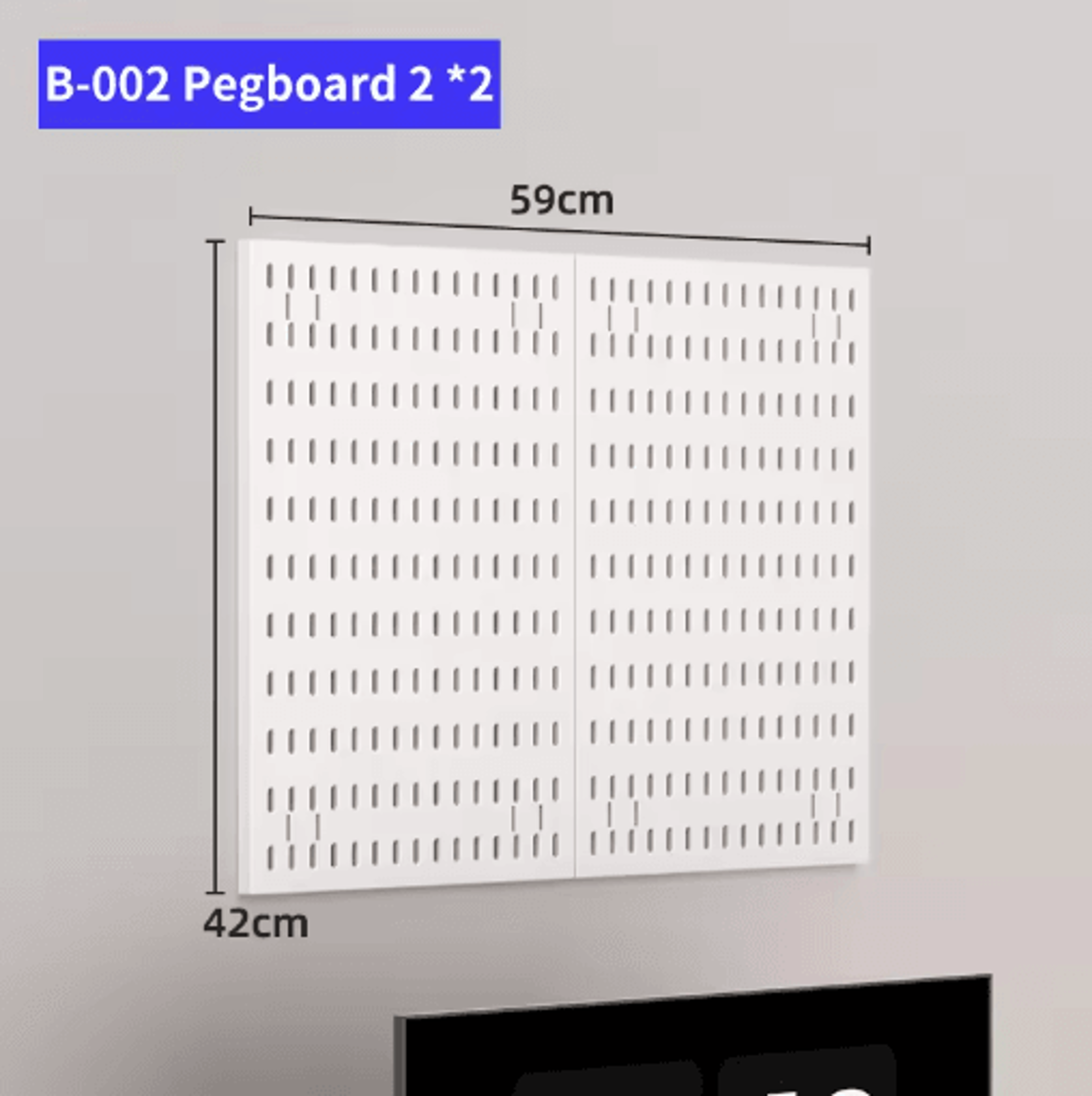 Gaming Gear Pegboard No Drill Wall Mounted Storage And Display For Study Gaming Rooms 25