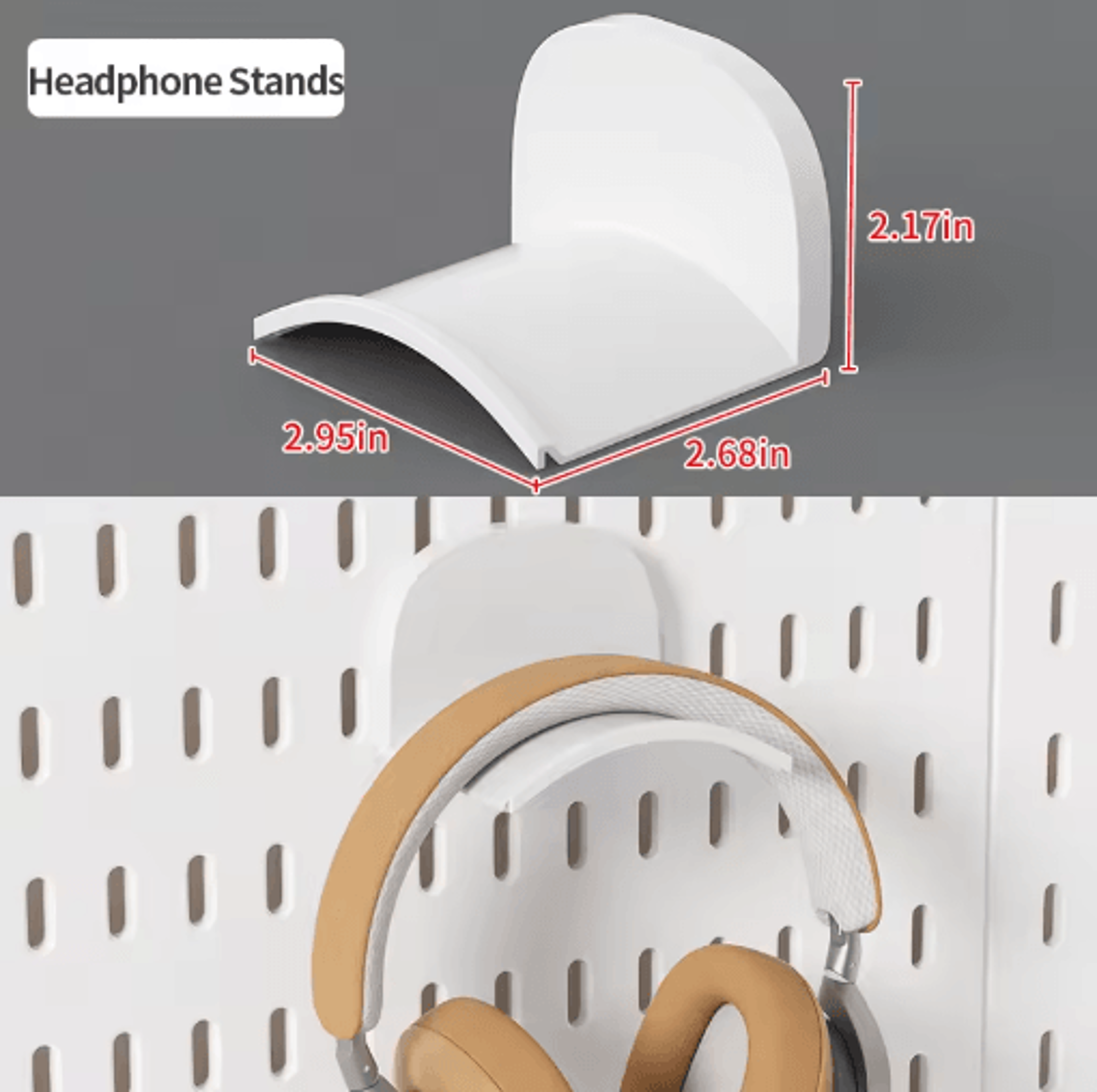 Standing Office Pegboard Storage No Drill Clip On Desktop Rack With DIY Accessories 11