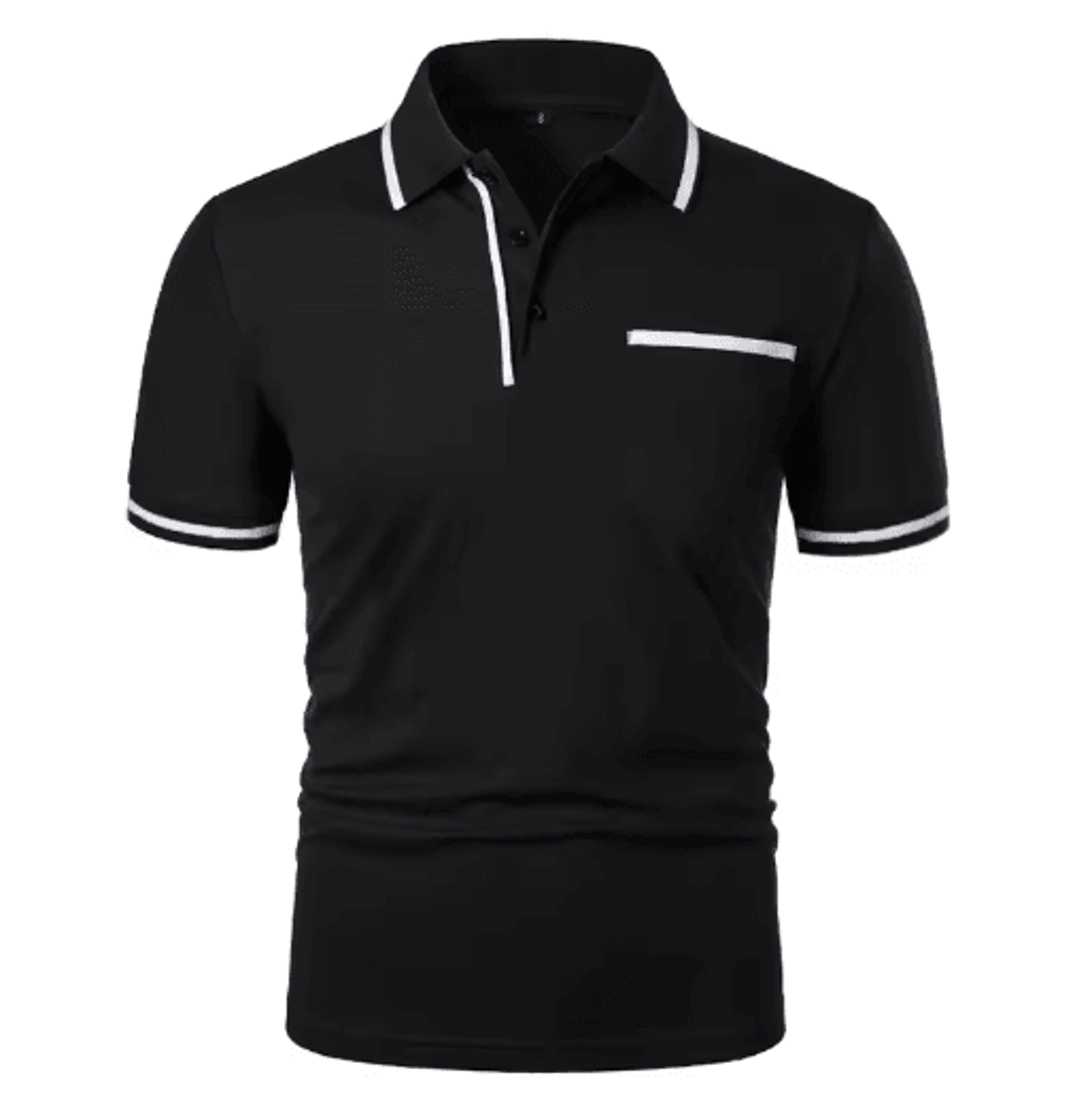 Mens Short Sleeve Polo Shirt Breathable Loose Fit Casual Summer Top With Pocket 6