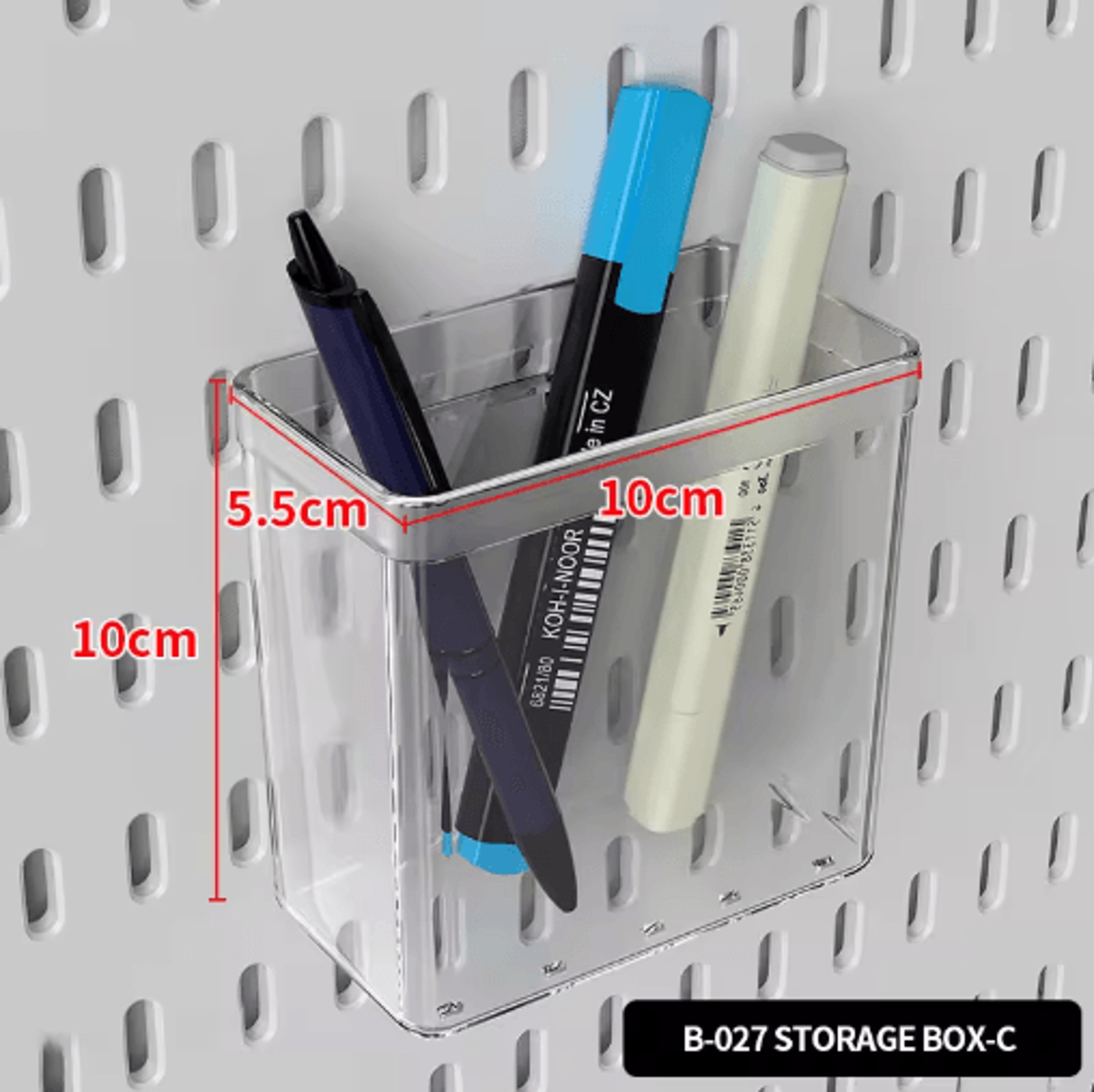Desktop Pegboard Storage Kit Stand Up Clip On Panels for Home Office and Study Organization – view 14