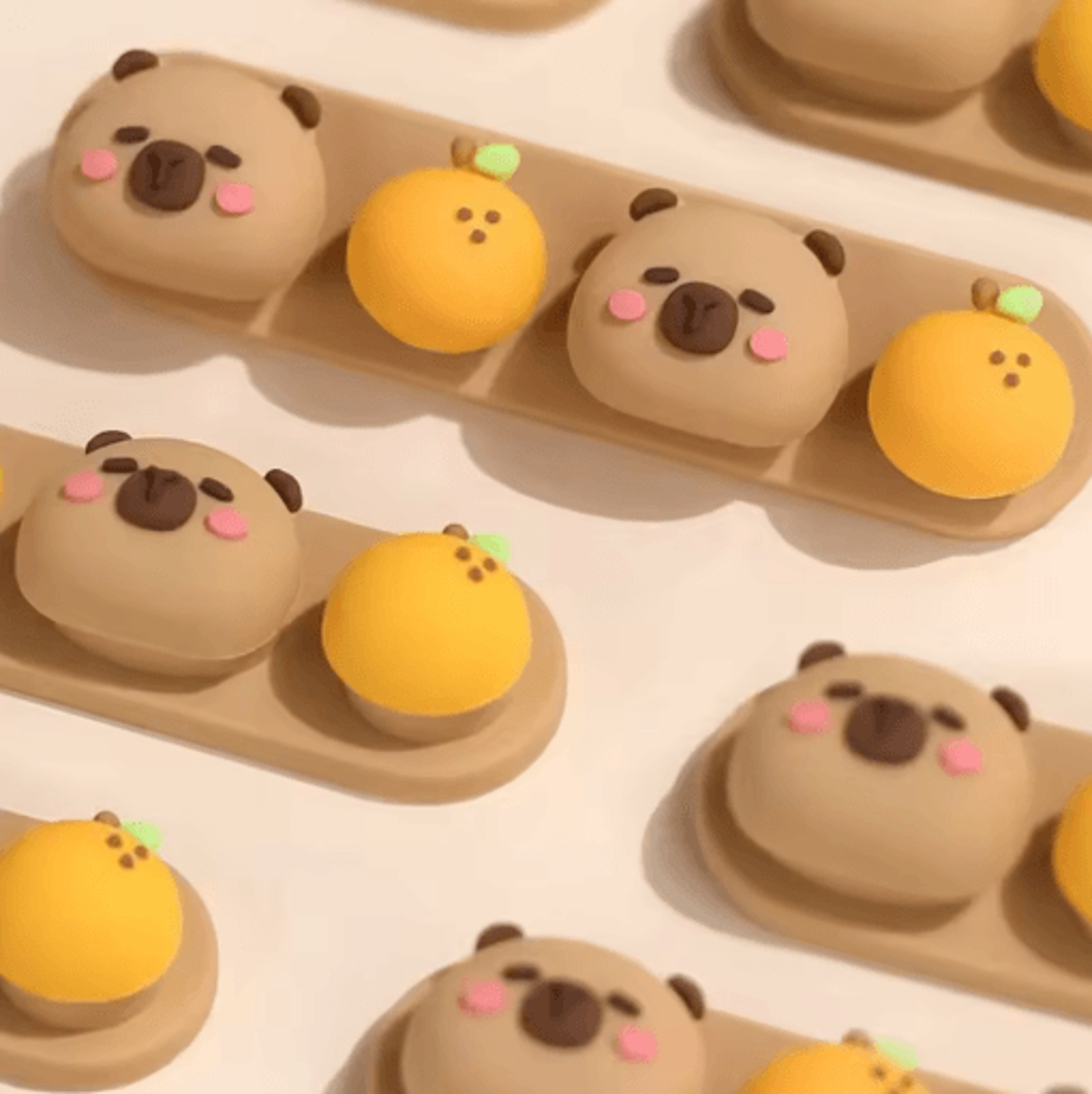 Capybara Desktop Cable Organizer Cute Silicone Punch Free Holder For Charging And Data Cables 17