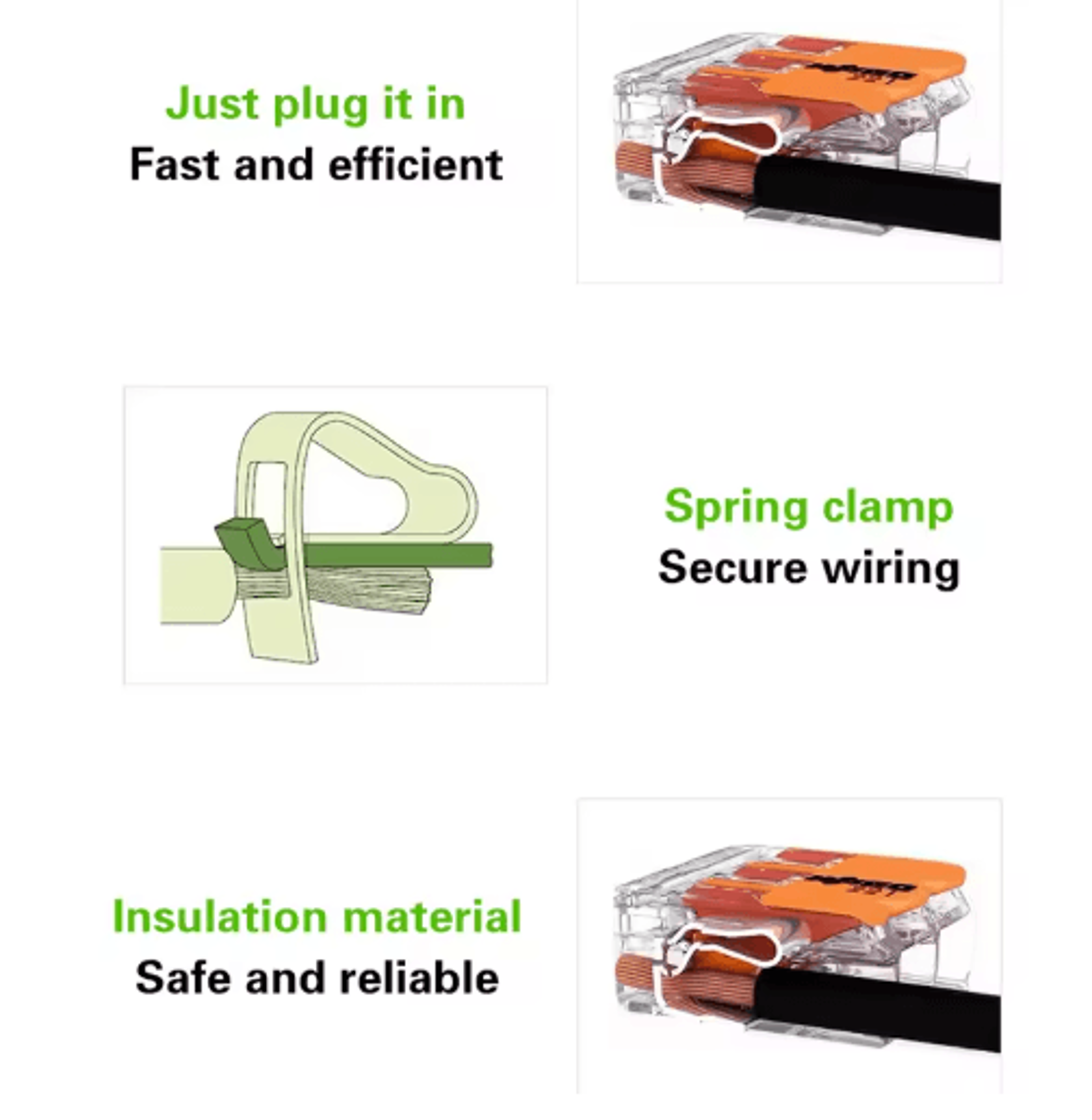 Original WAGO 221 Series Wiring Connectors Lever Nut Terminal Blocks Multiple Models Available 15