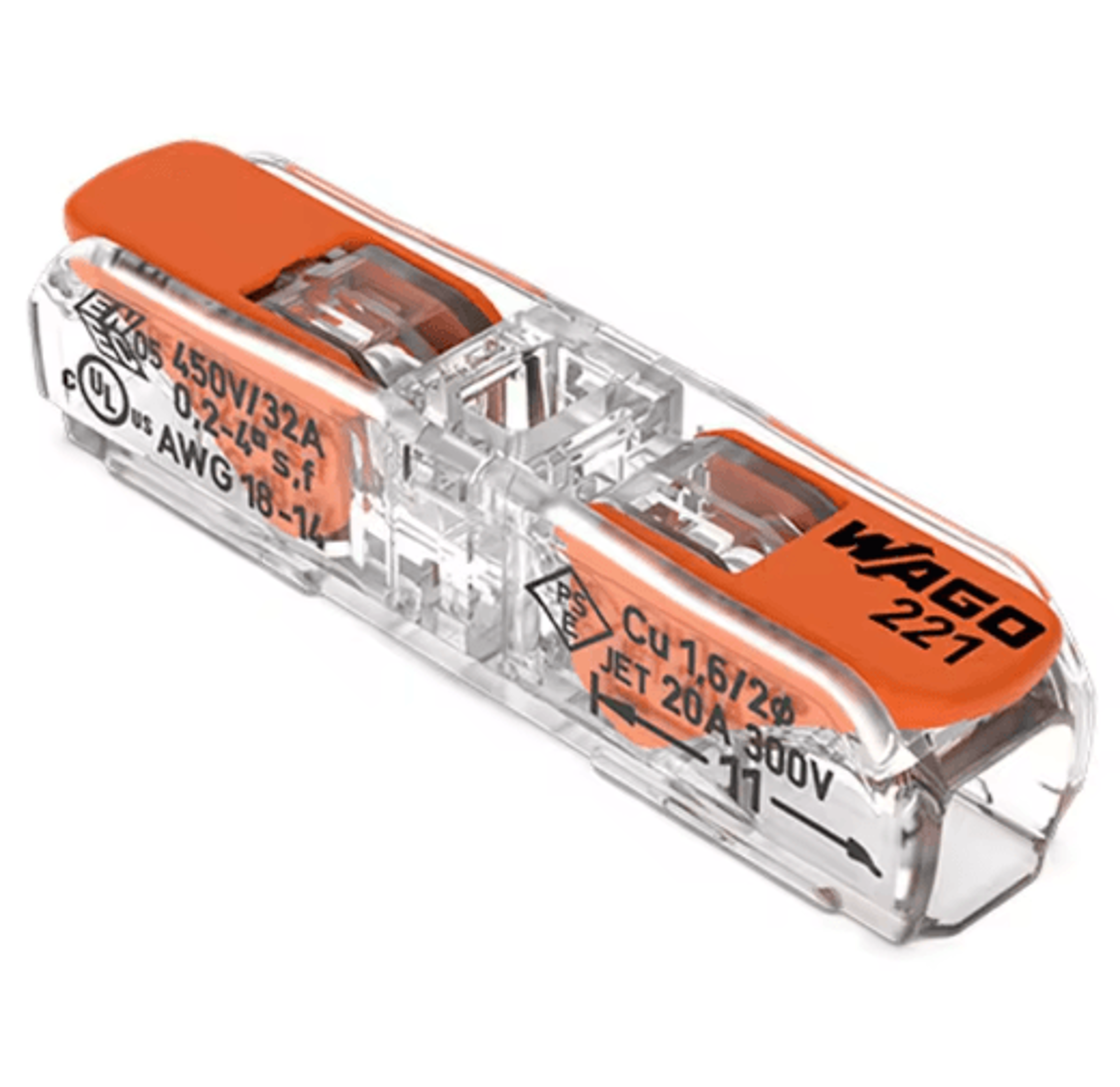 Original WAGO 221 Series Wiring Connectors Lever Nut Terminal Blocks Multiple Models Available 9