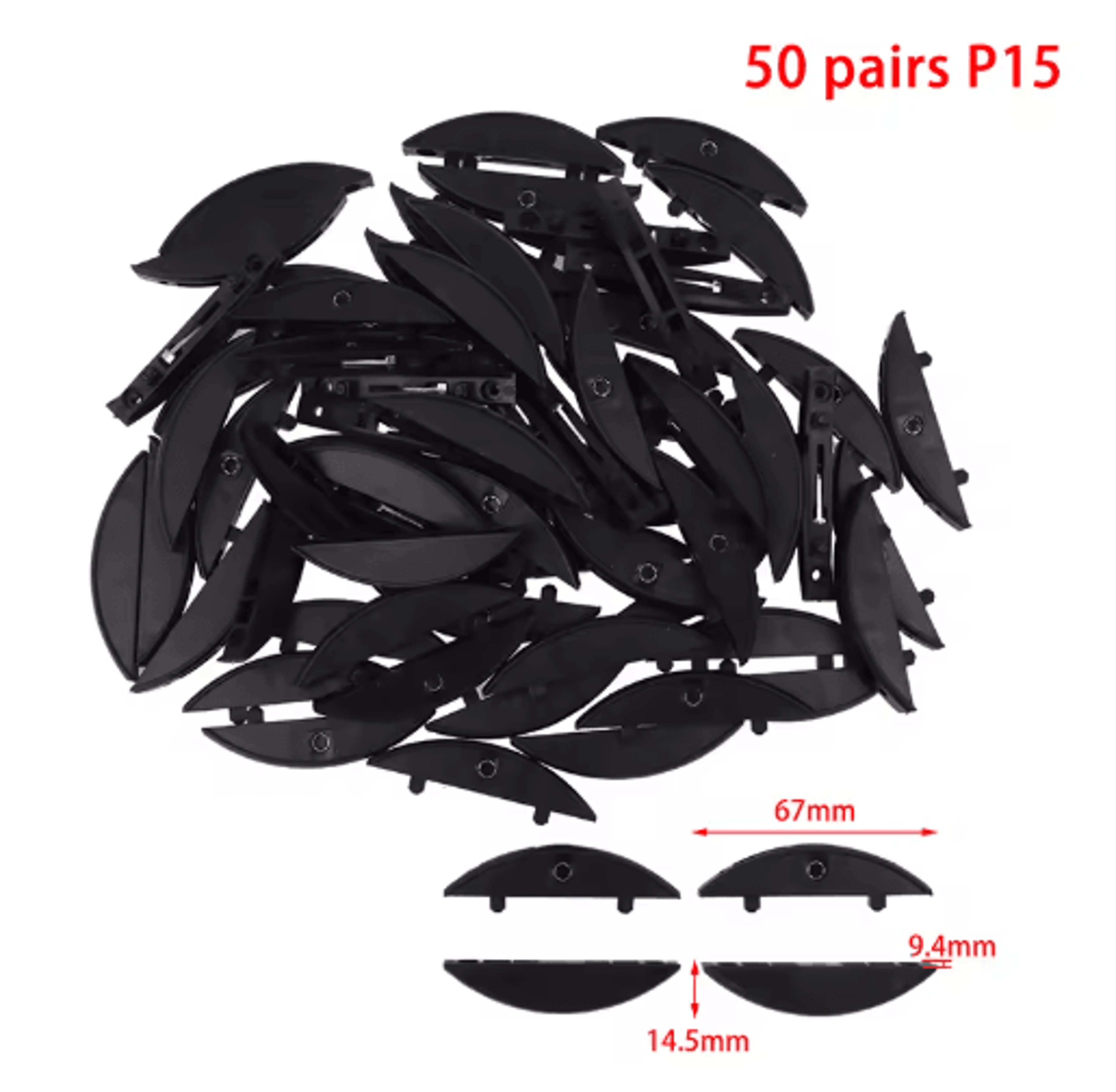50 Pairs Woodworking Lamino Invisible Connectors P14 P15 2 In 1 Fasteners For Plywood Slotting Mach 1
