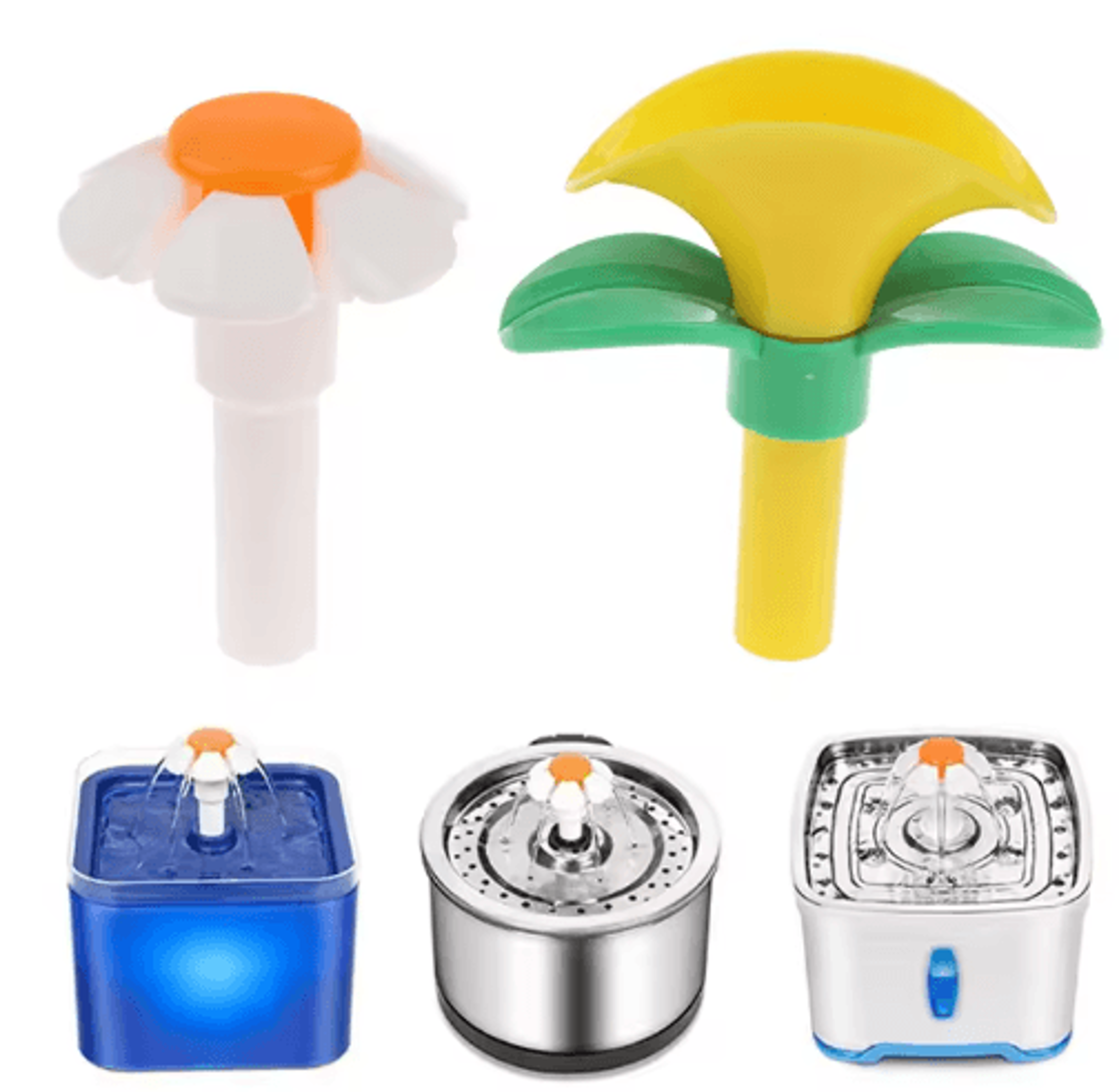 Cat Fountain Replacement Flower Nozzle Water Spout Head For Round And Cubic Dispensers 7