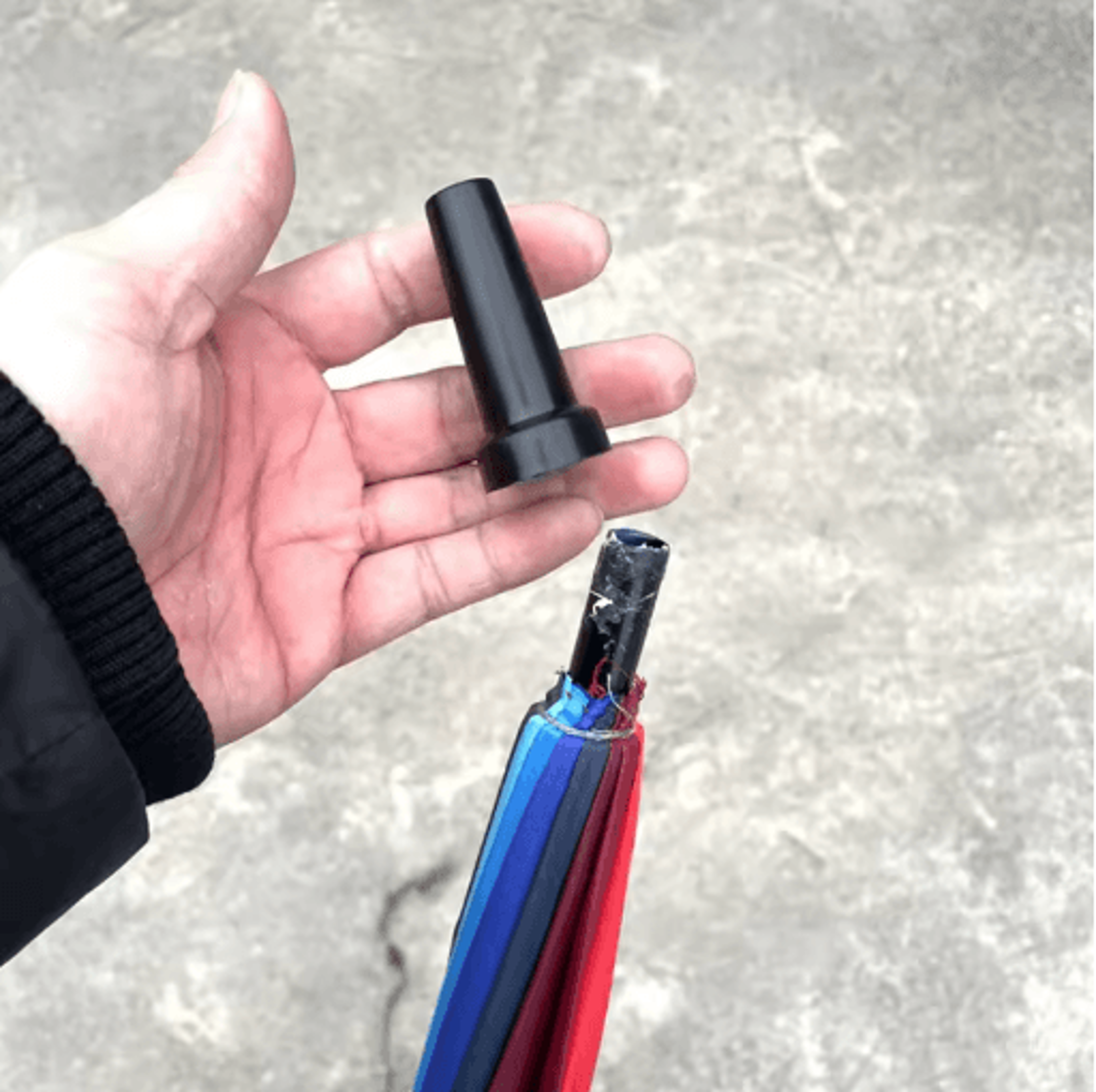Long Handled Umbrella Repair Parts Supply Accessories Tip Protector Replacement Tops Cover Professi 7