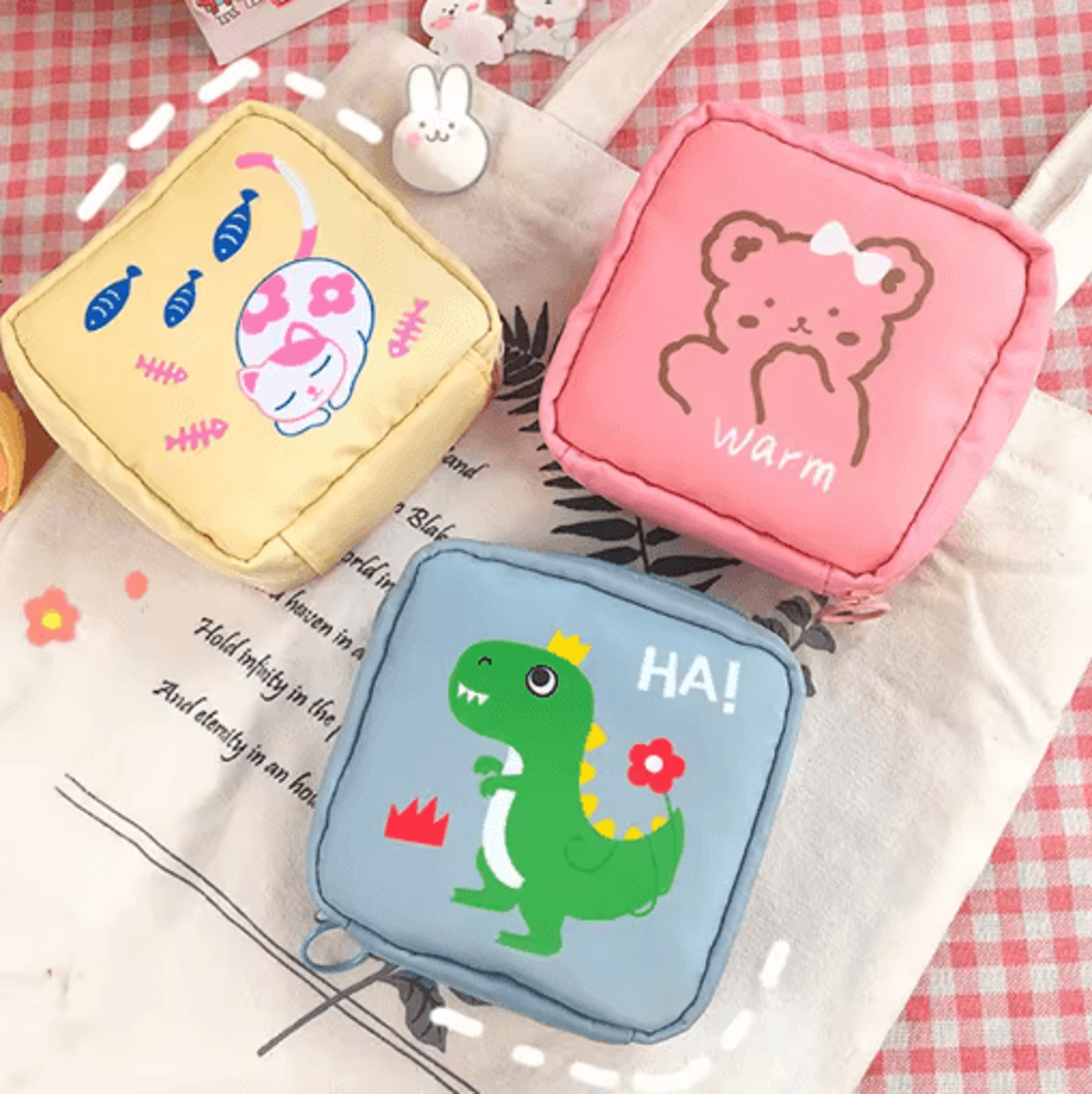 Portable Sanitary Pads Bag Mini Waterproof Travel Makeup And Cosmetic Organizer 6