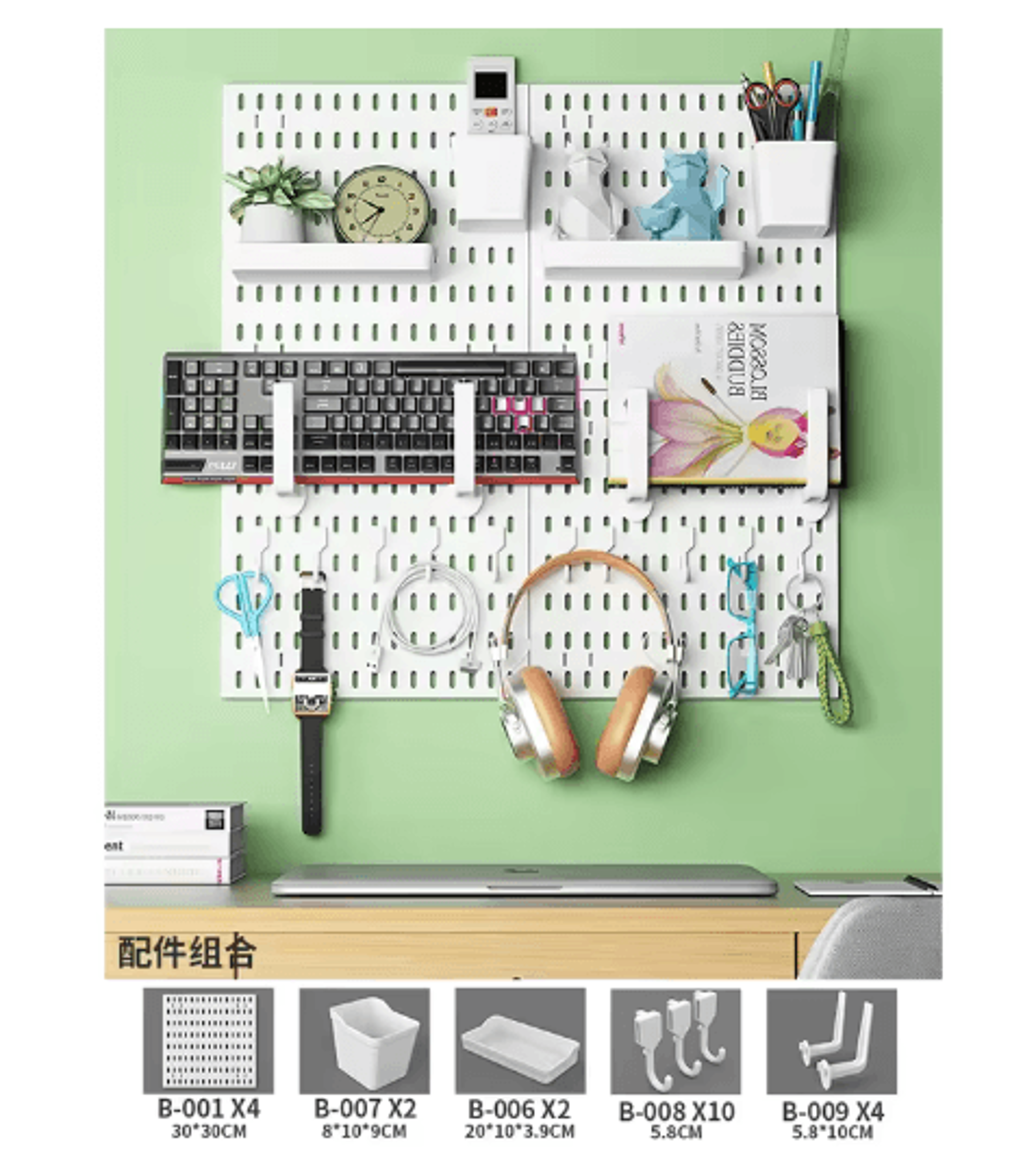 Multi Functional Entryway Storage Rack Doorway Organizer With Hooks And Partition Boards 25