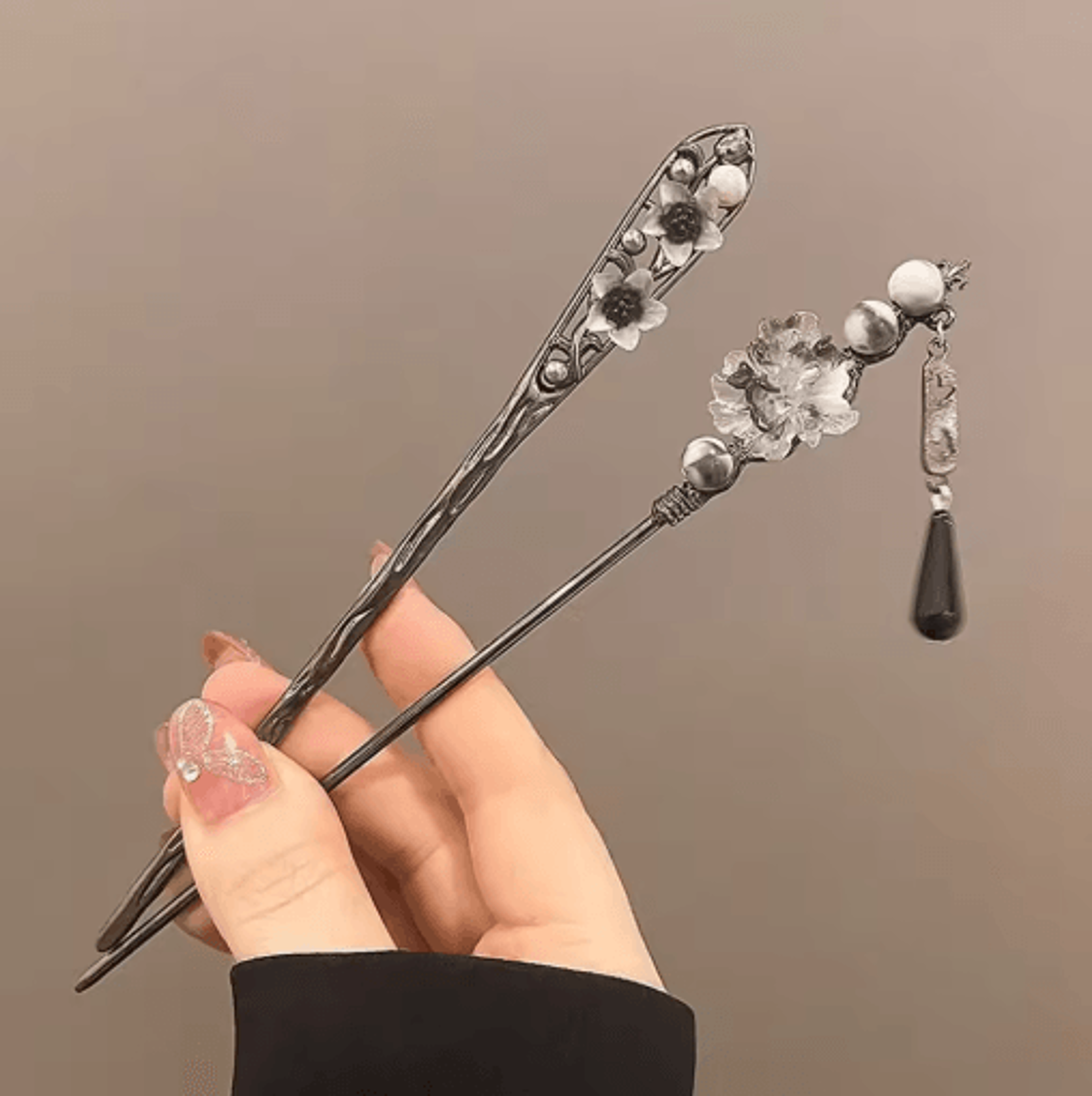 Chinese Style U Shape Hair Stick Vintage Hairpin Accessory For Women With Long Hair 6