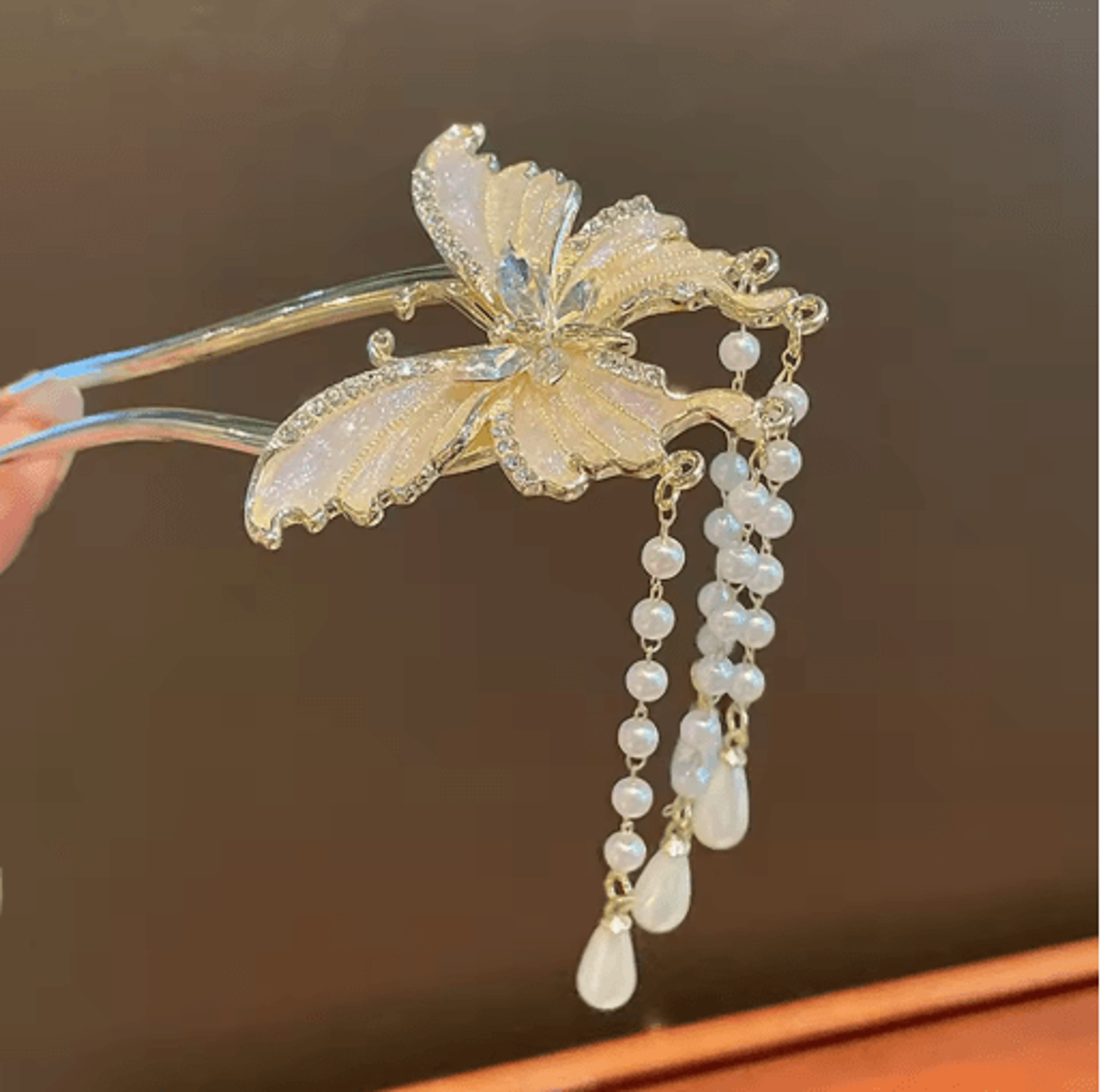 Butterfly Hair Sticks U Shaped Hairpins Fairy Hair Accessories Hair Jewelry For Women 4