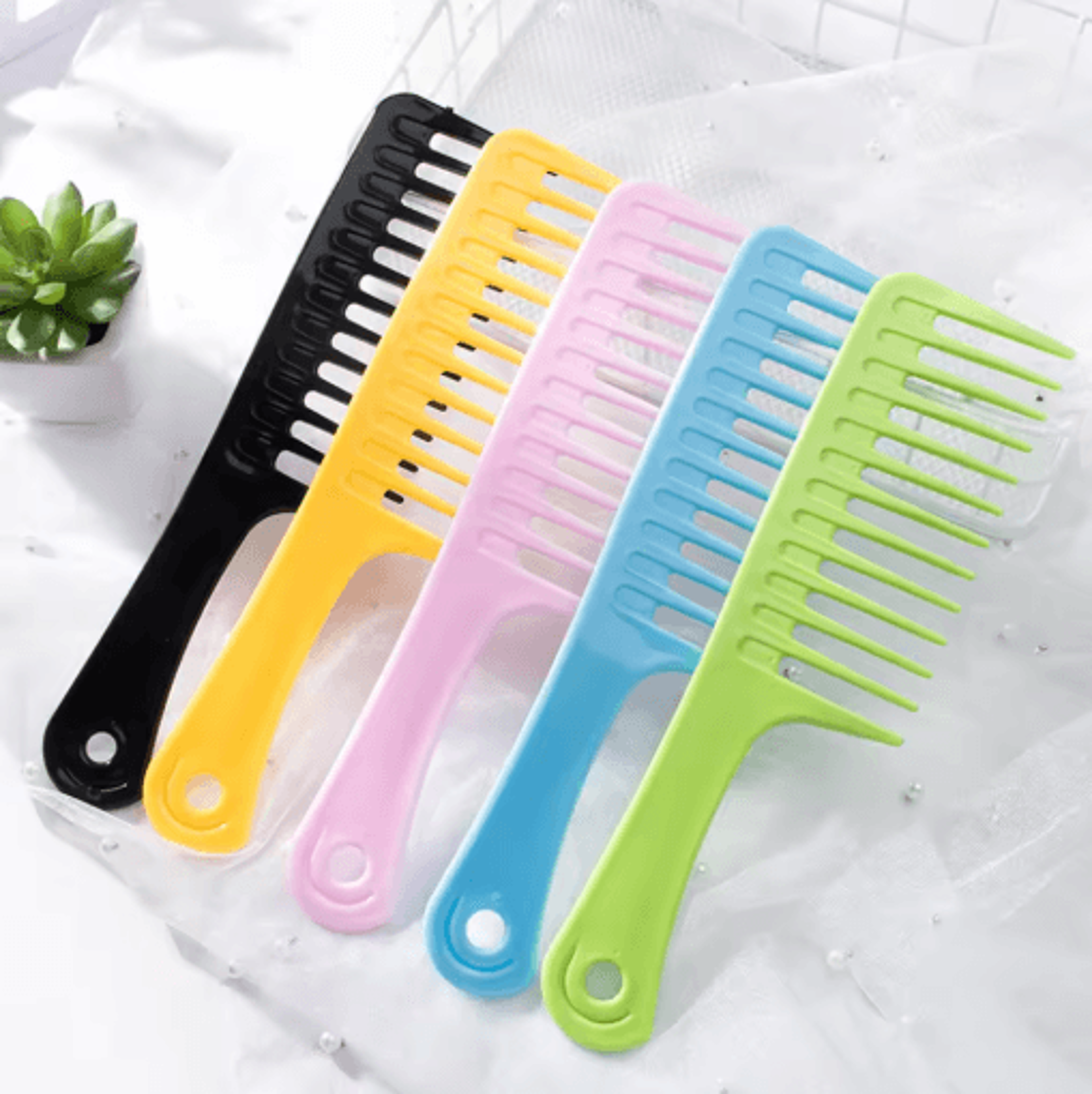 Wet Curly Hair Brush Detangling Comb For Curly Hair Salon Hair Styling Tool Brush For Thick Wavy Ha 0