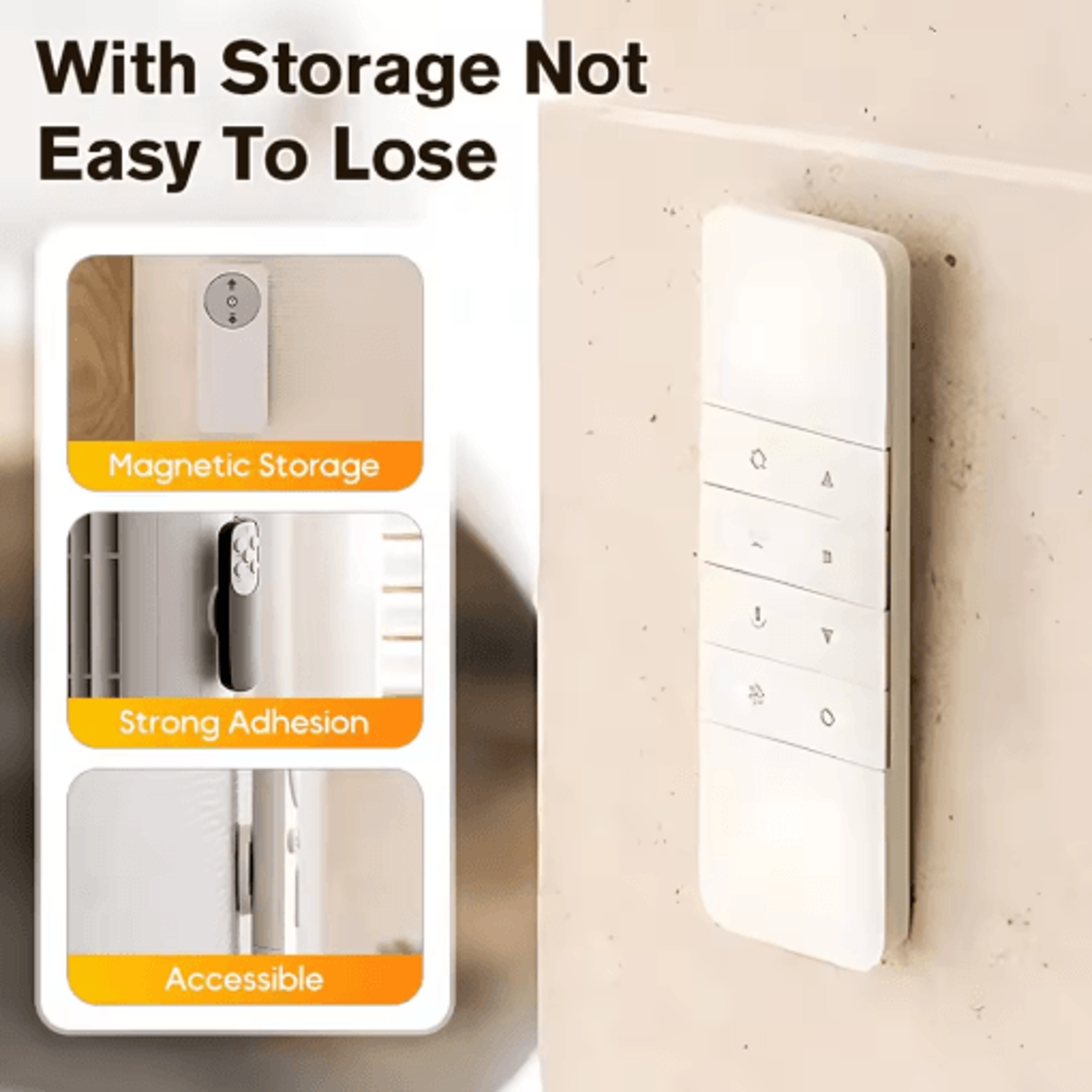 Strong Magnetic Remote Control Holder Self Adhesive Magnet Hook For Home Office And School 12