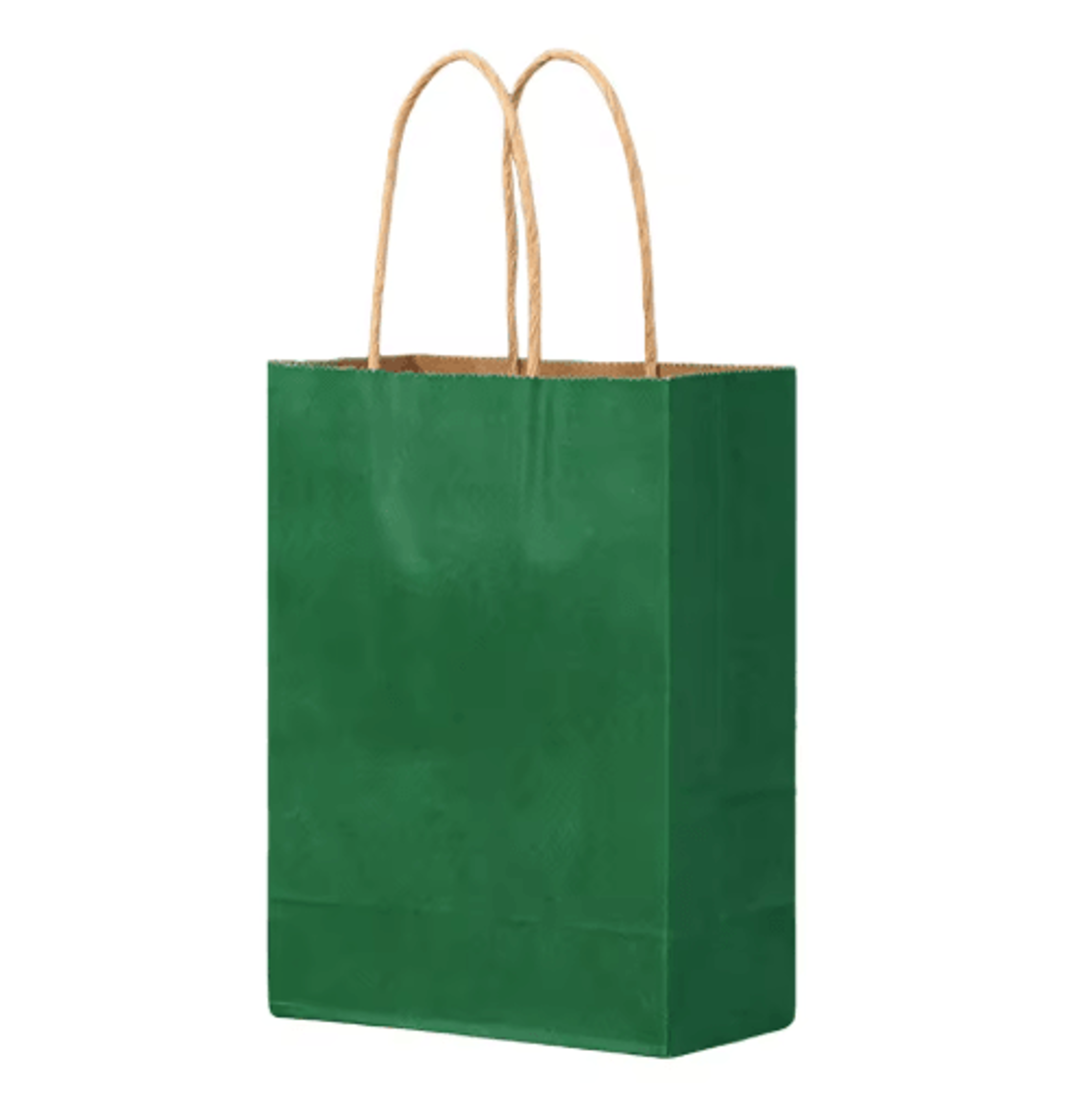 10PCS Green Kraft Paper Gift Bags With Handles Creative Party Favor And Candy Bags 2