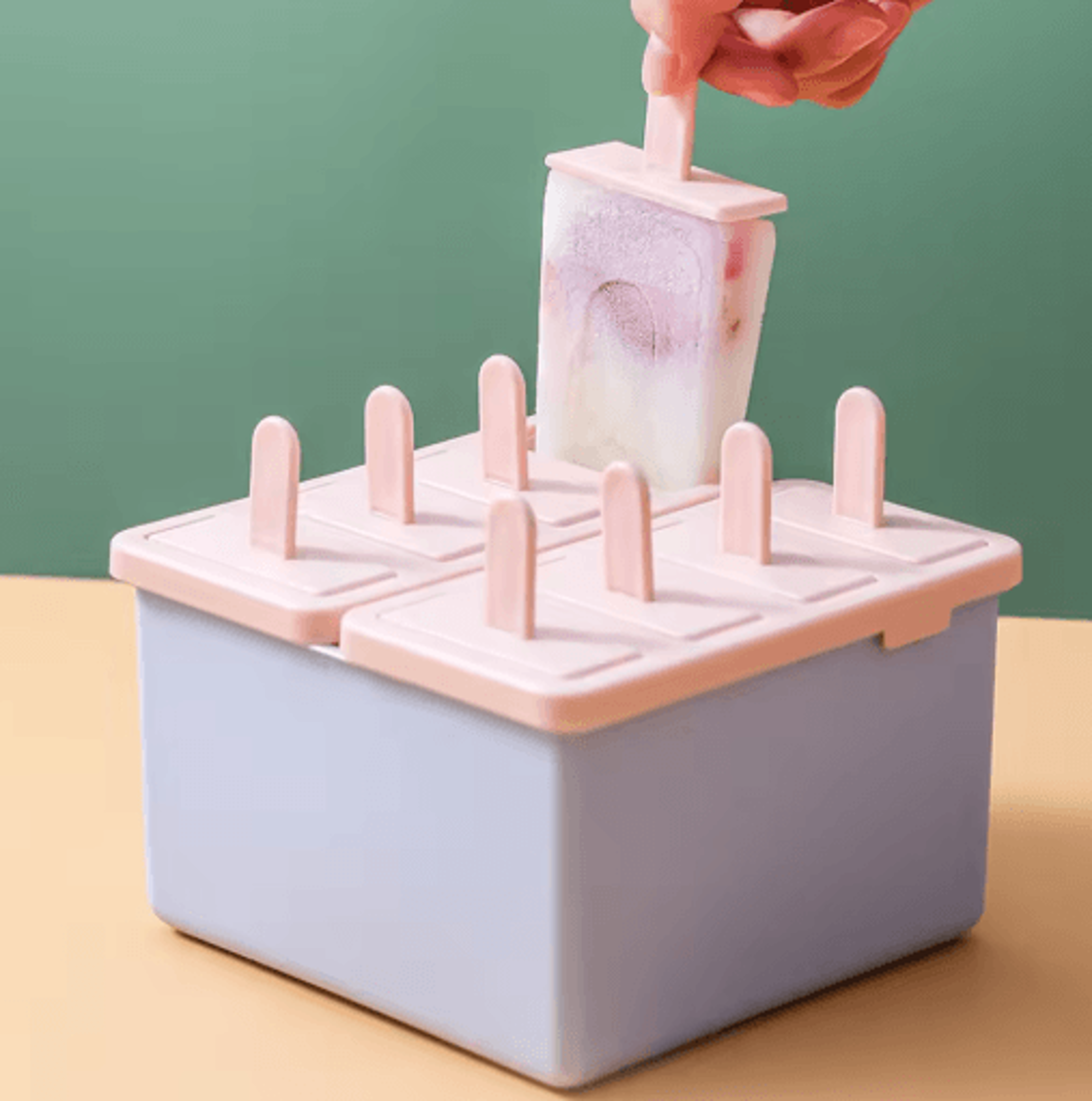 Ice Cream Popsicle Mold 4 8 Grid DIY Ice Lolly Maker With Sticks For Homemade Treats 0