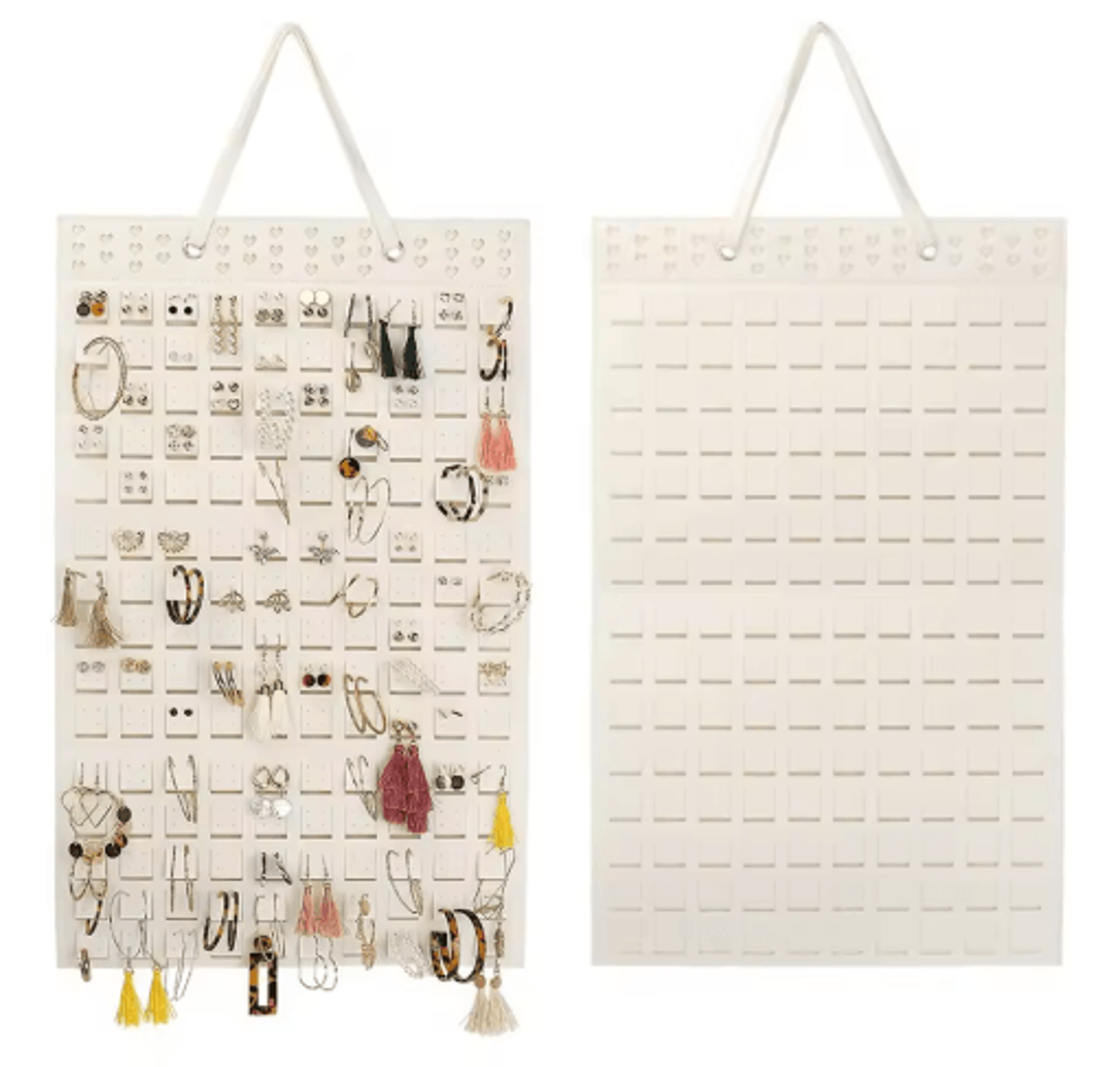 Felt Jewelry Hanging Organizer Wall Mounted Storage Bag For Earrings Necklaces And Rings 7