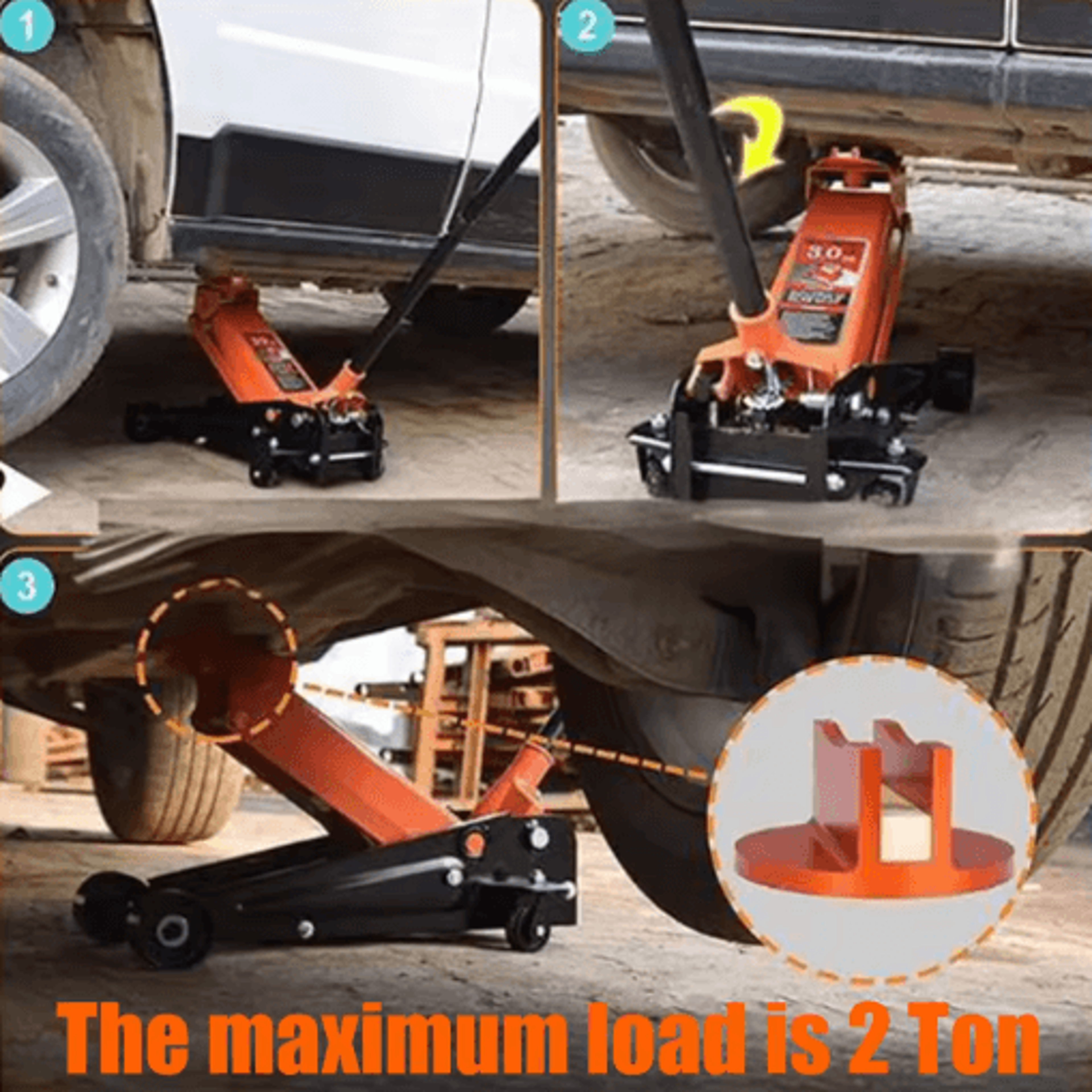 Magnetic Pinch Weld Jack Pad Universal Jack Adapter And Frame Rail Protector For Cars 5