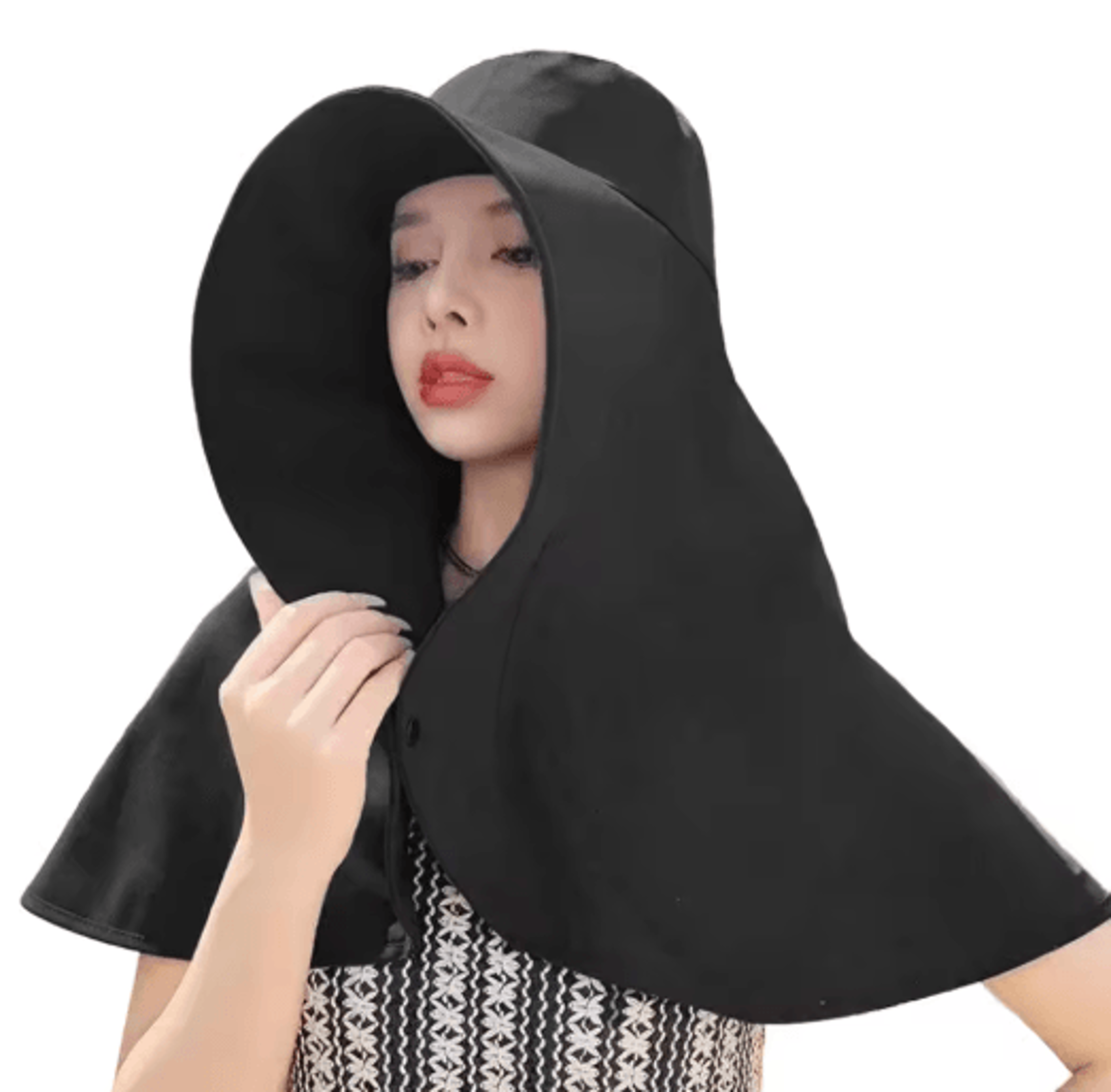 Sun Protection Hat With Neck Cover Breathable Wide Brim Travel And Beach Hat 4