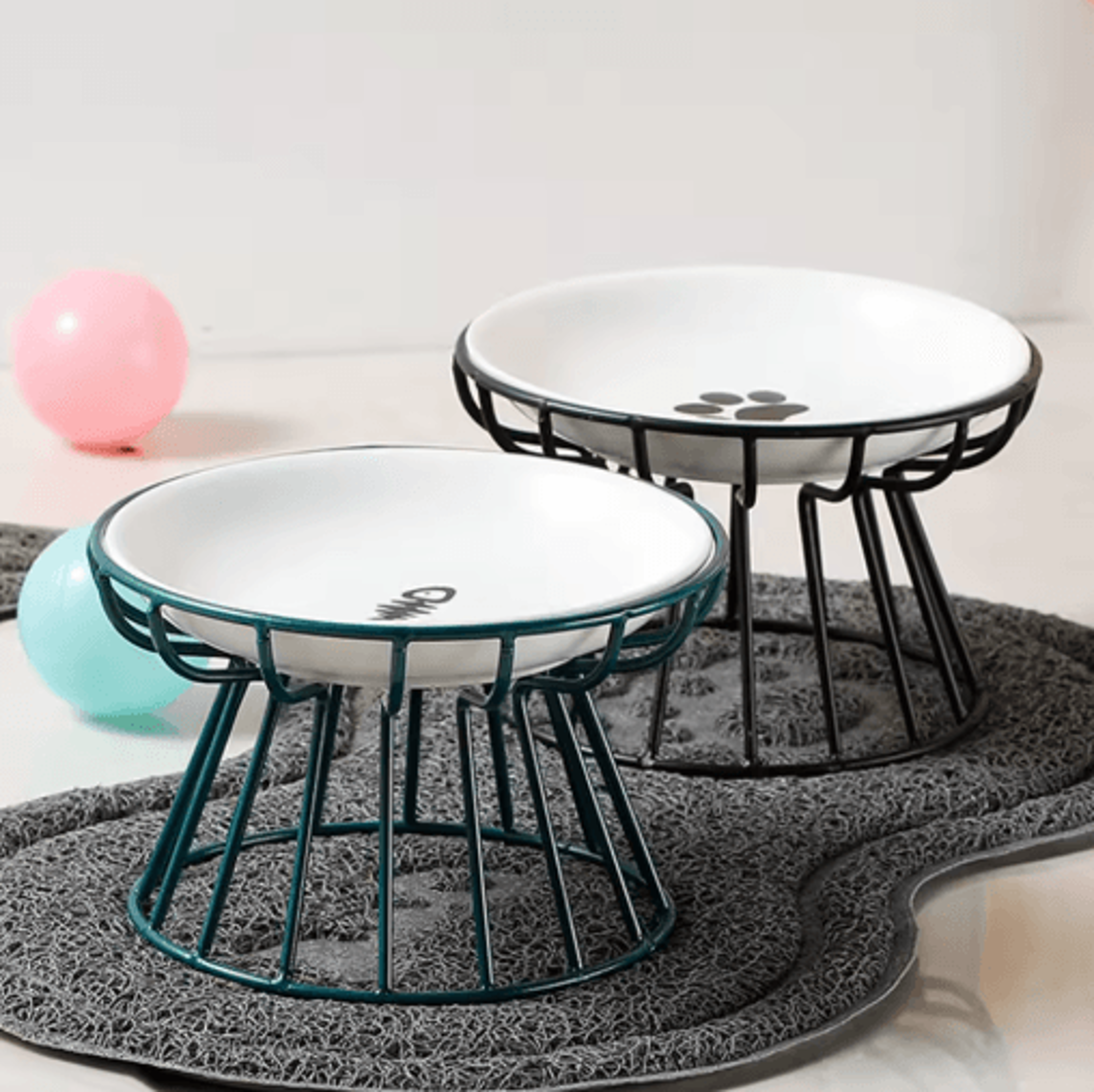 Nordic High Footed Ceramic Pet Bowl Anti Overturning Food And Water Bowl For Cats And Puppies 12