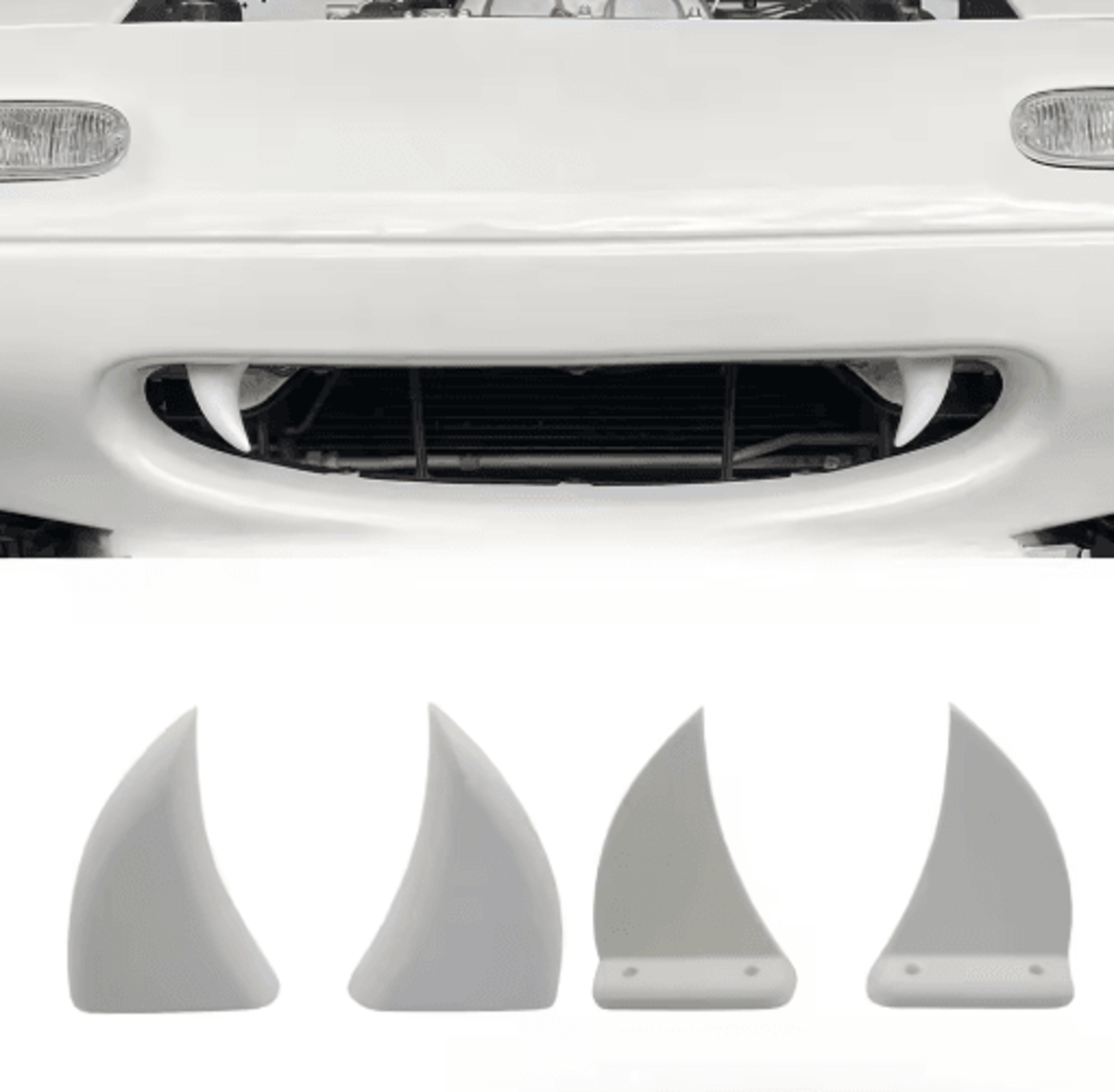 3D Printed Teeth Car Grille Decor Custom Front Grille Styling Accessory For Halloween And Auto Modi 5