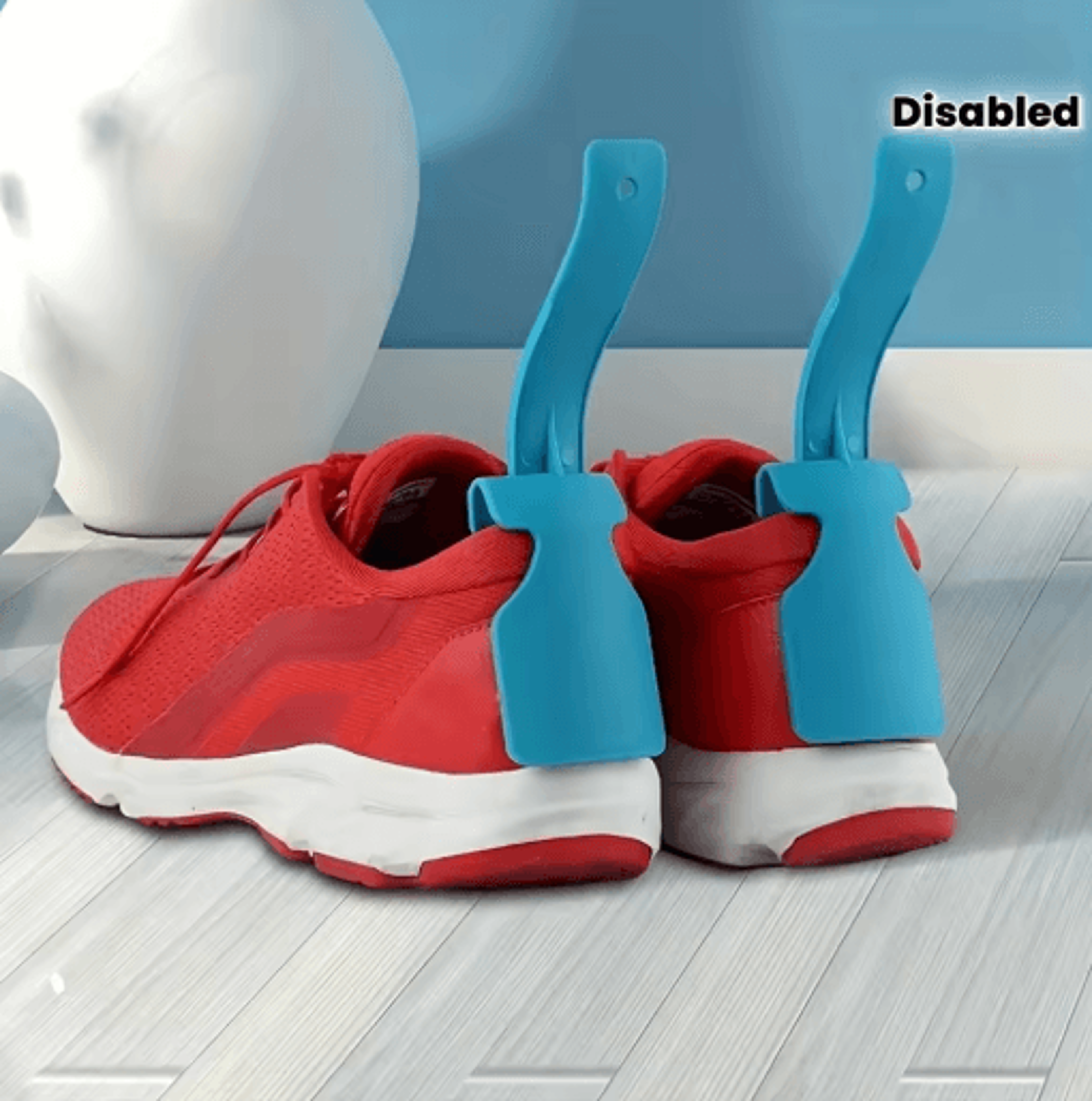 2 Piece Long Handled Shoe Horn Set Easy Shoe Lifting Helper For Seniors And Mobility Support 0