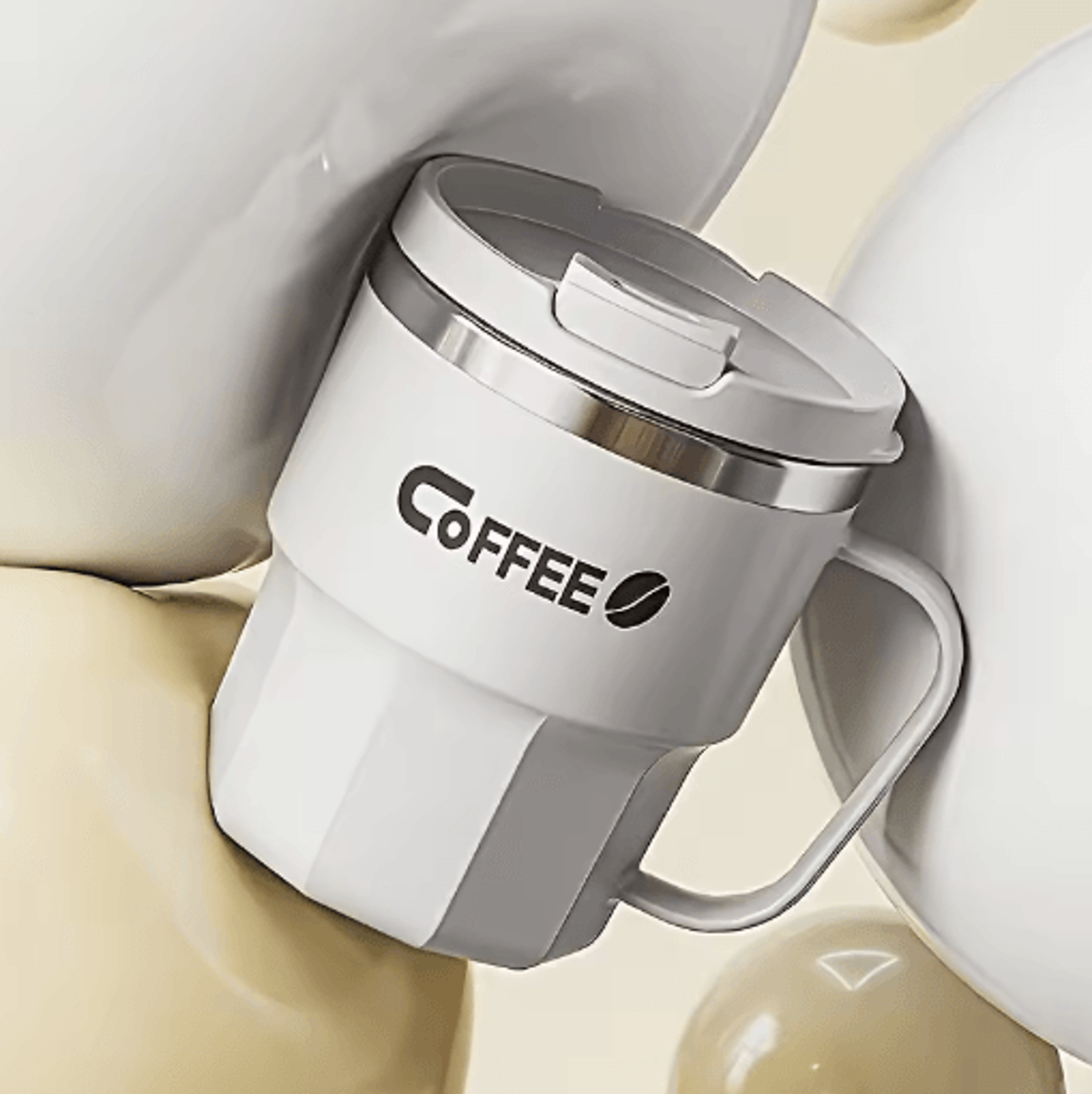 Insulated Stainless Steel Cup 304 Steel Anti Drop Mug With Lid For Home Office And Dorm 8