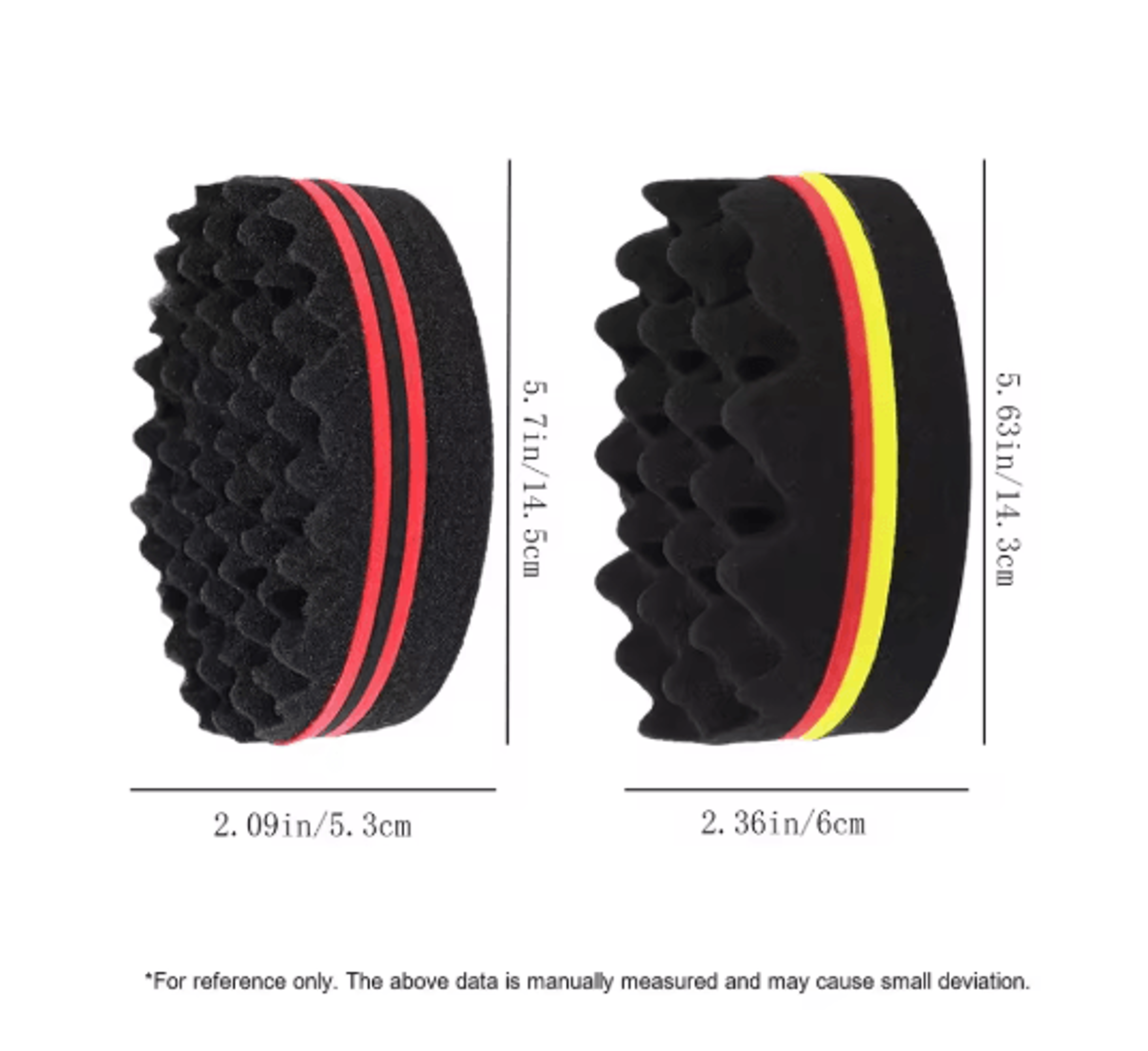 Oval Double Sided Twist Hair Sponge Brush Magic Curl Tool For Afro And Coily Hair 3