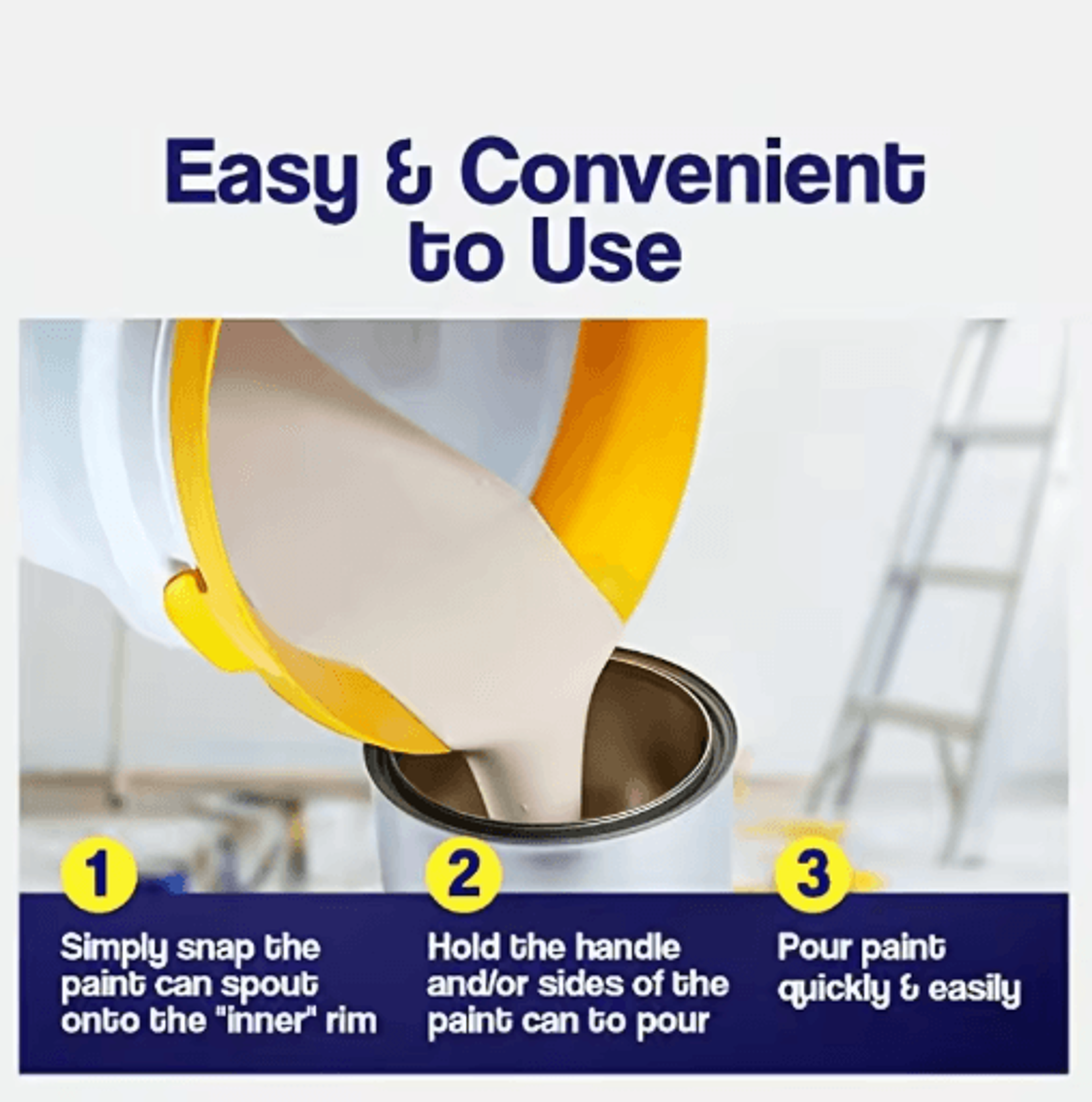 Paint Can Spout And Brush Holder All In One Pouring Attachment For Pint And Quart Cans 2