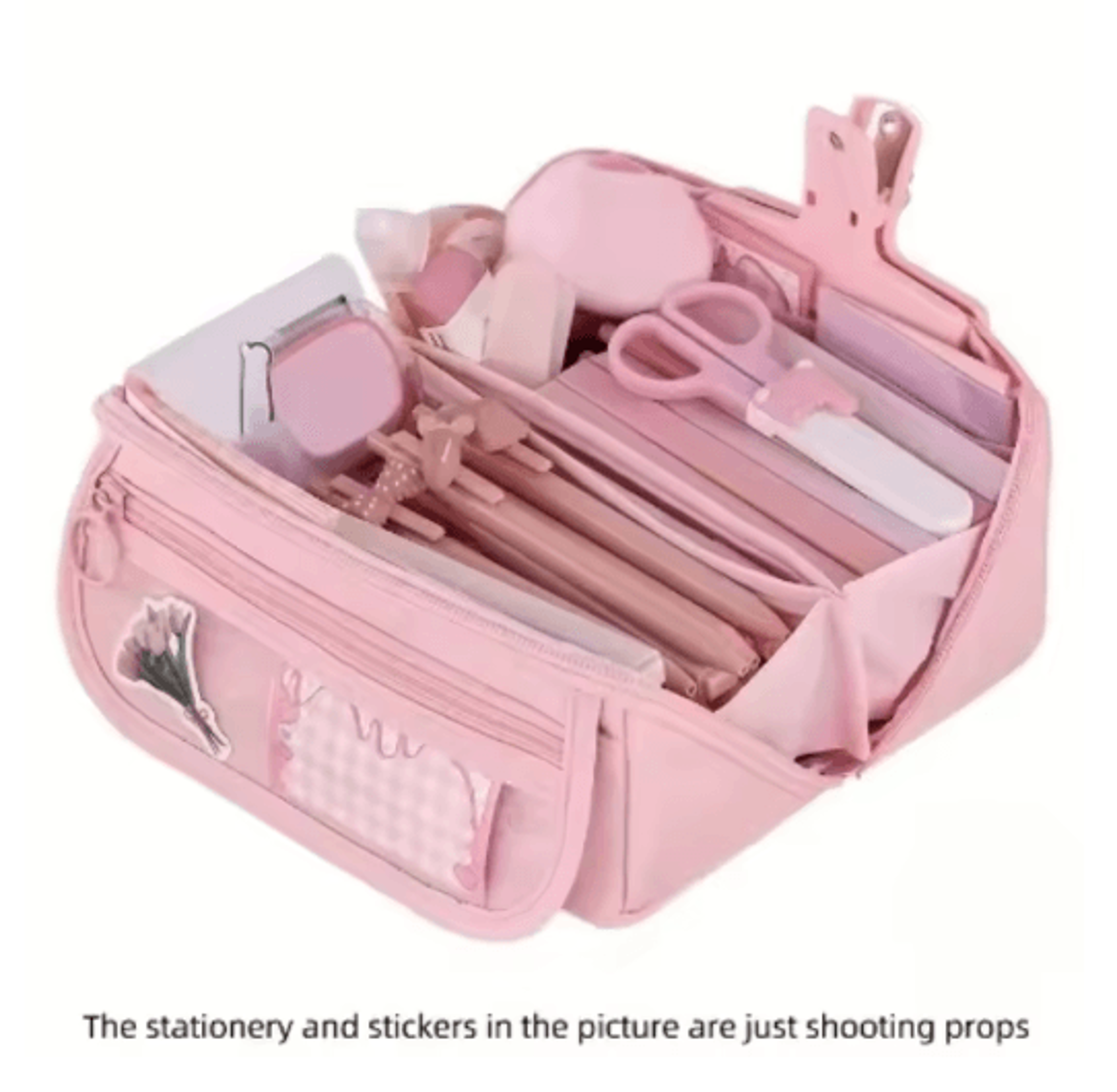 Large Capacity Pencil Case Durable Tabletop Stationery Storage Box For Study And Work 3