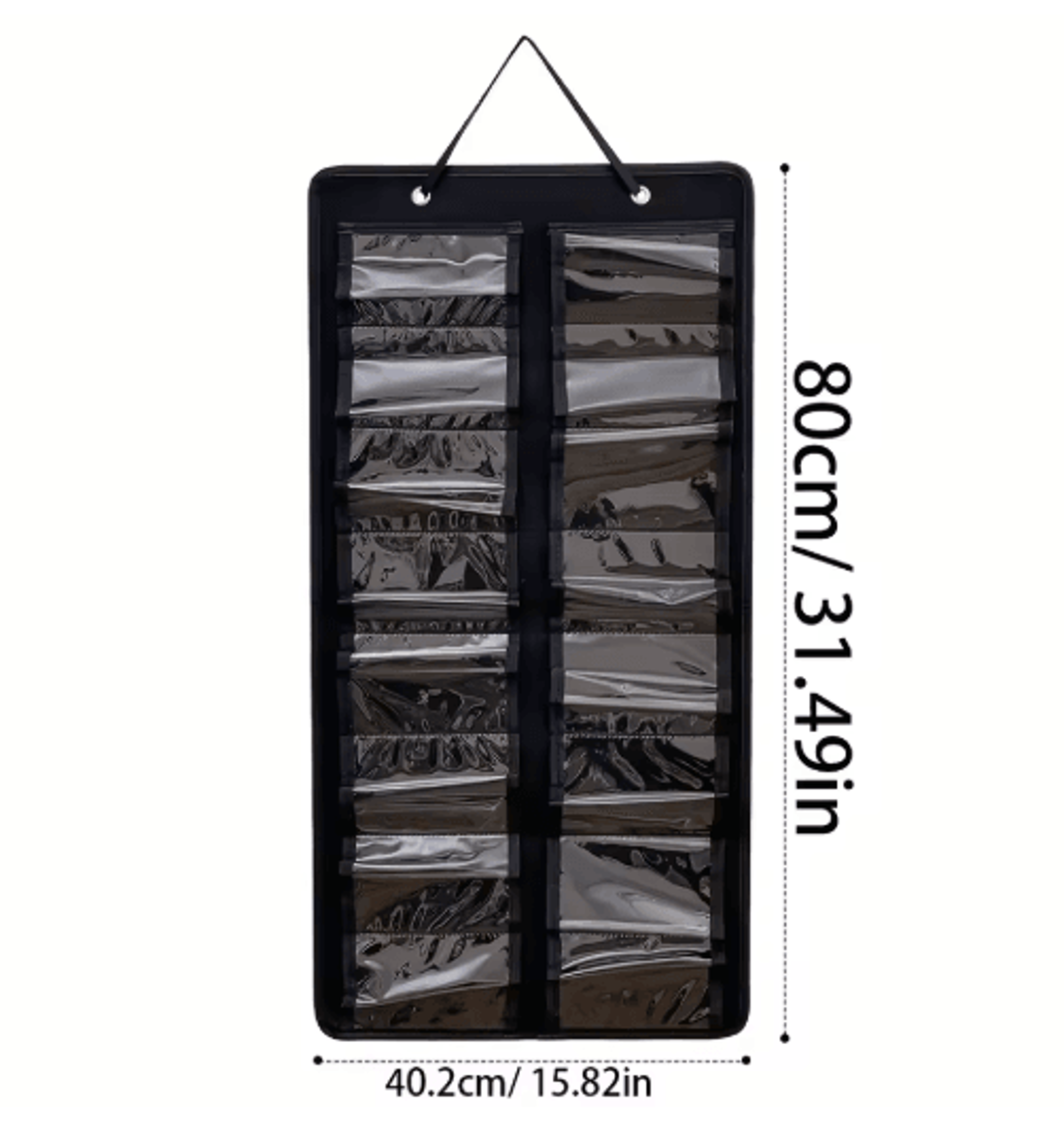 Wall Mounted Glasses Organizer 16 Slot Felt Hanging Storage For Home And Office 1