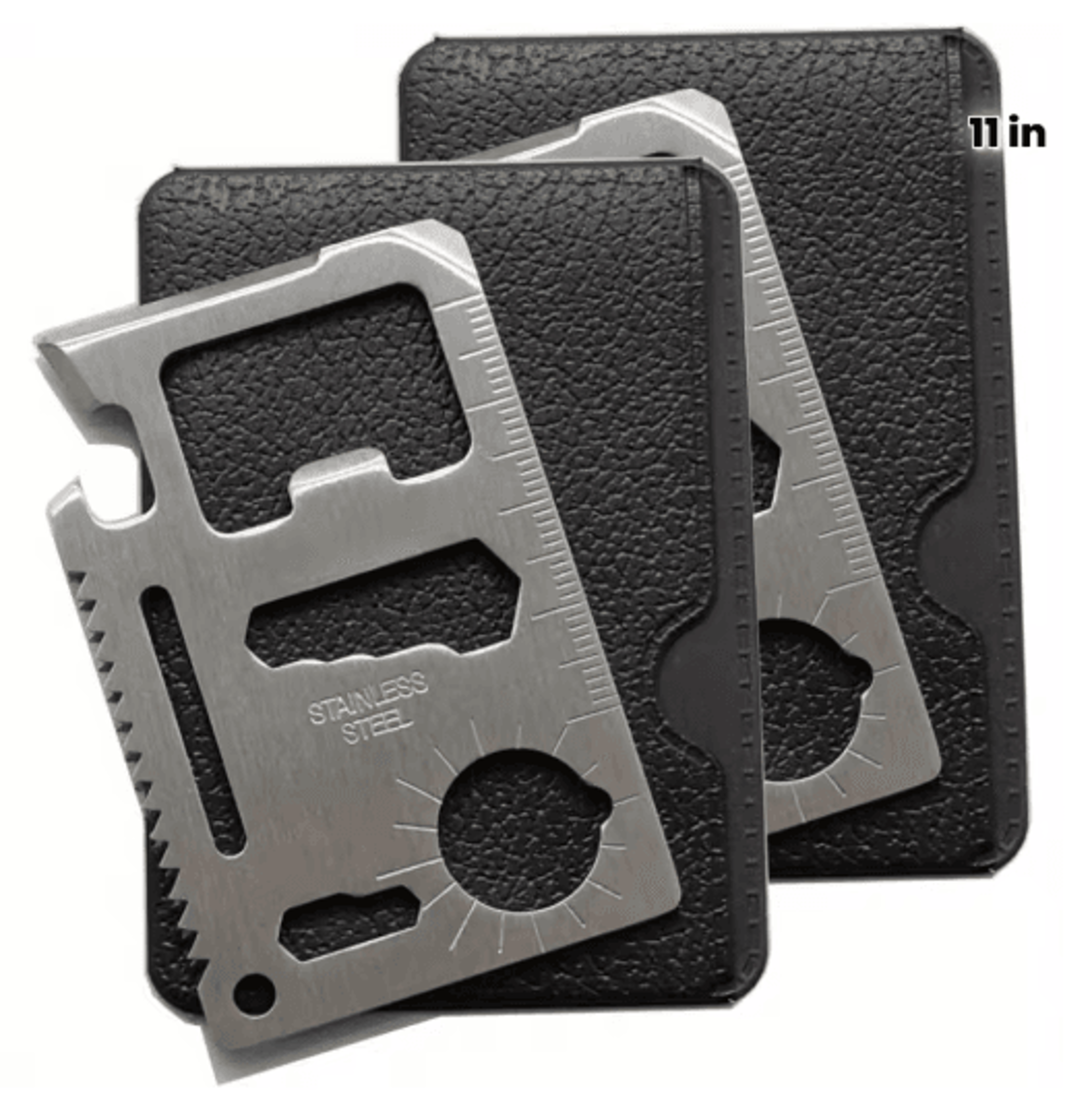 11 In 1 Credit Card Multi Tool Wallet Size Survival Tool With Knife And Bottle Opener 0