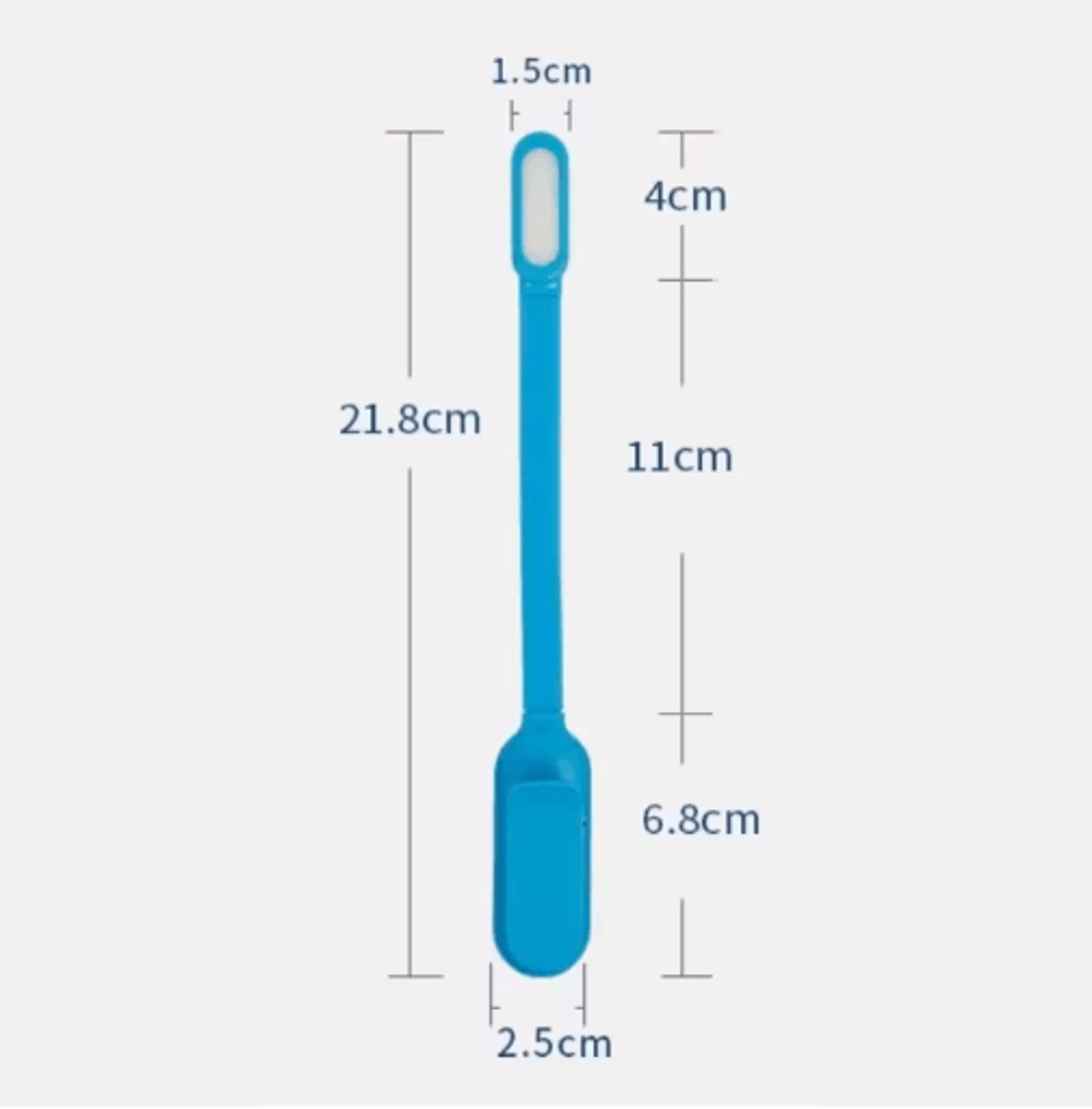 Mini Rechargeable Book Light USB Clip On Reading Lamp With Adjustable Brightness 8