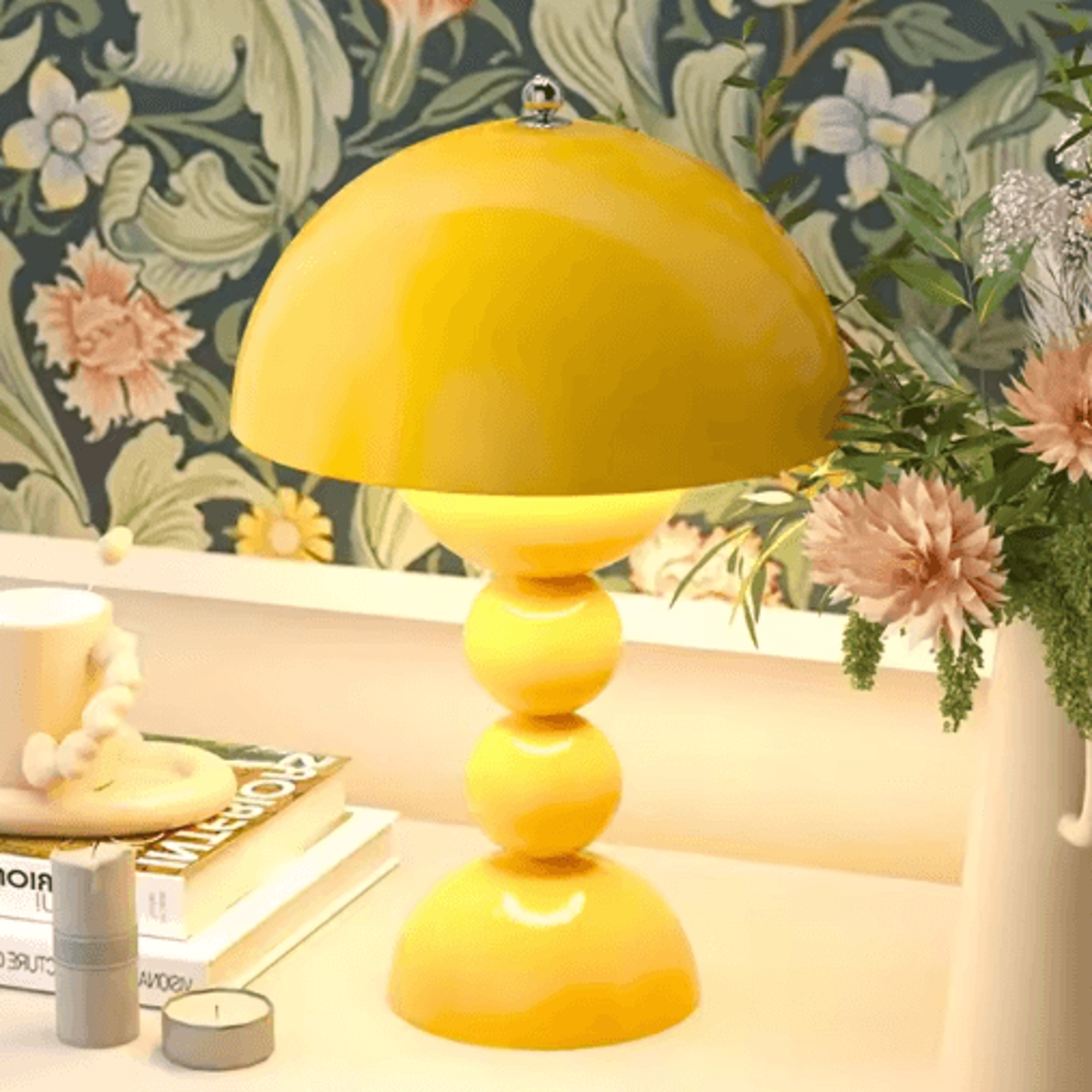 Nordic LED Flowers Table Lamp USB Dimmable Night Light For Bedroom Bedside Desk Lighting Home Livin 6