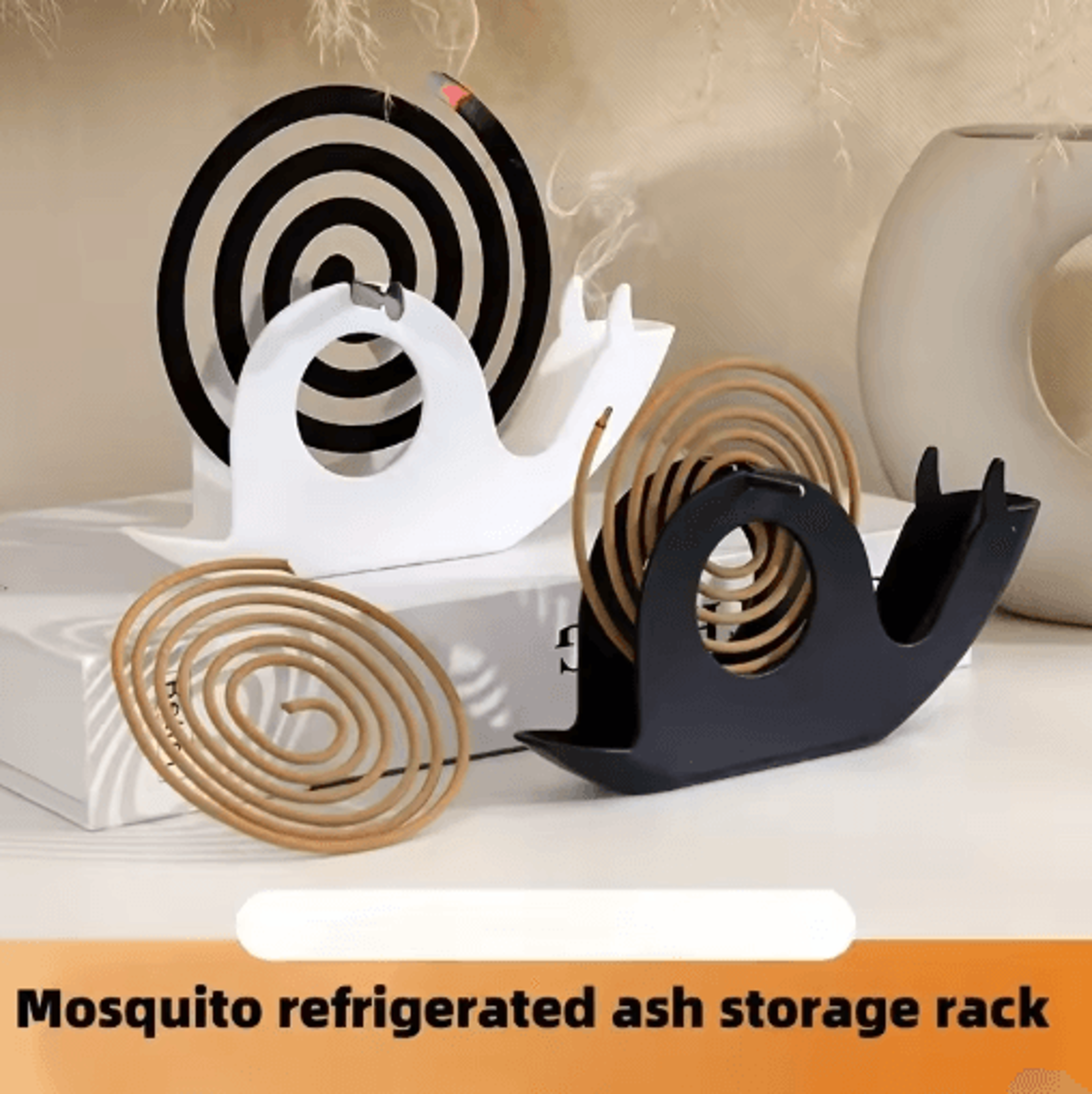 Snail Mosquito Incense Rack Ancient Style Fireproof Incense Plate For Home And Outdoor Use 0