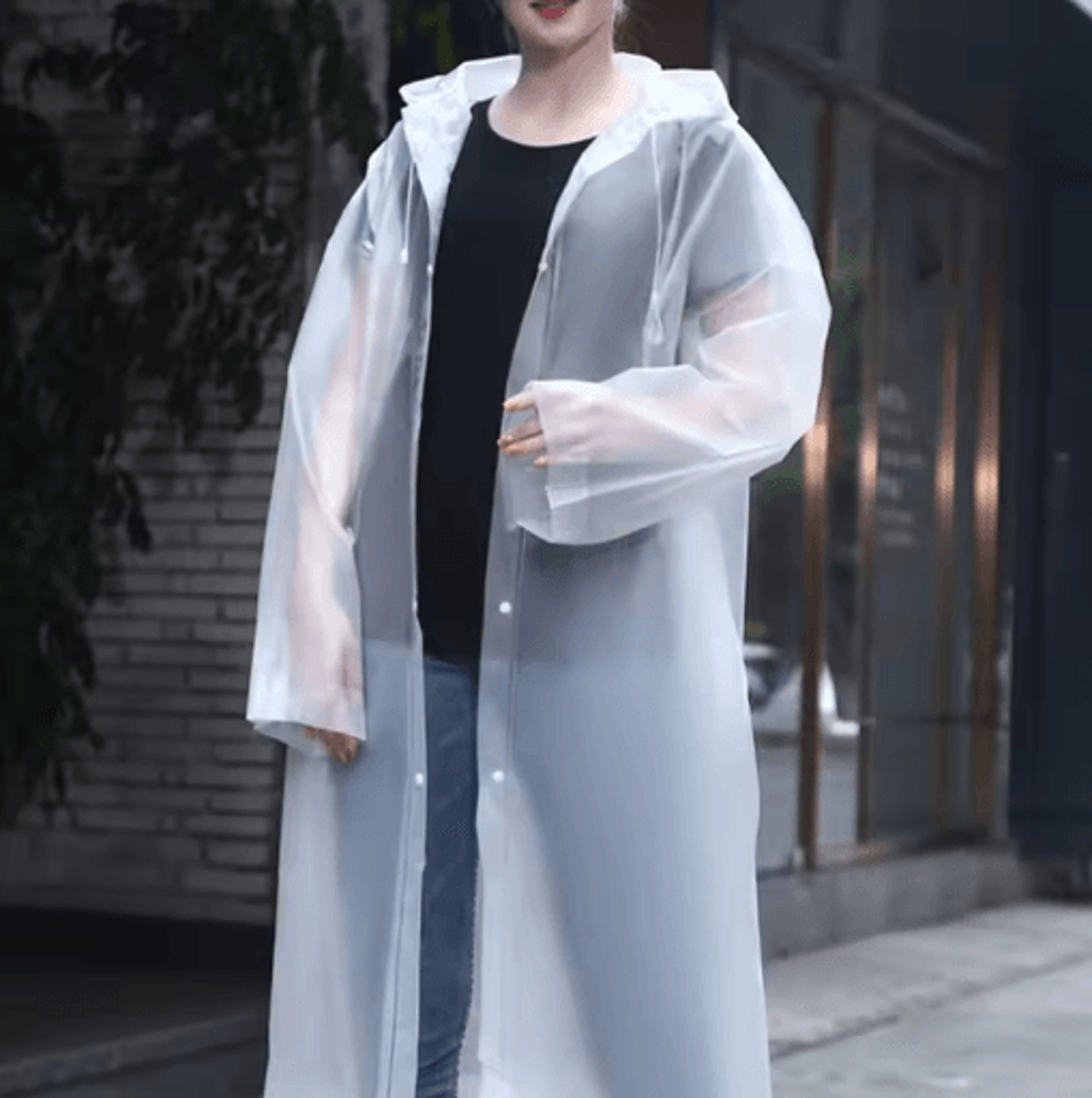 Adult One Piece Raincoat Thickened Reusable Waterproof And Windproof Outdoor Rain Gear 0
