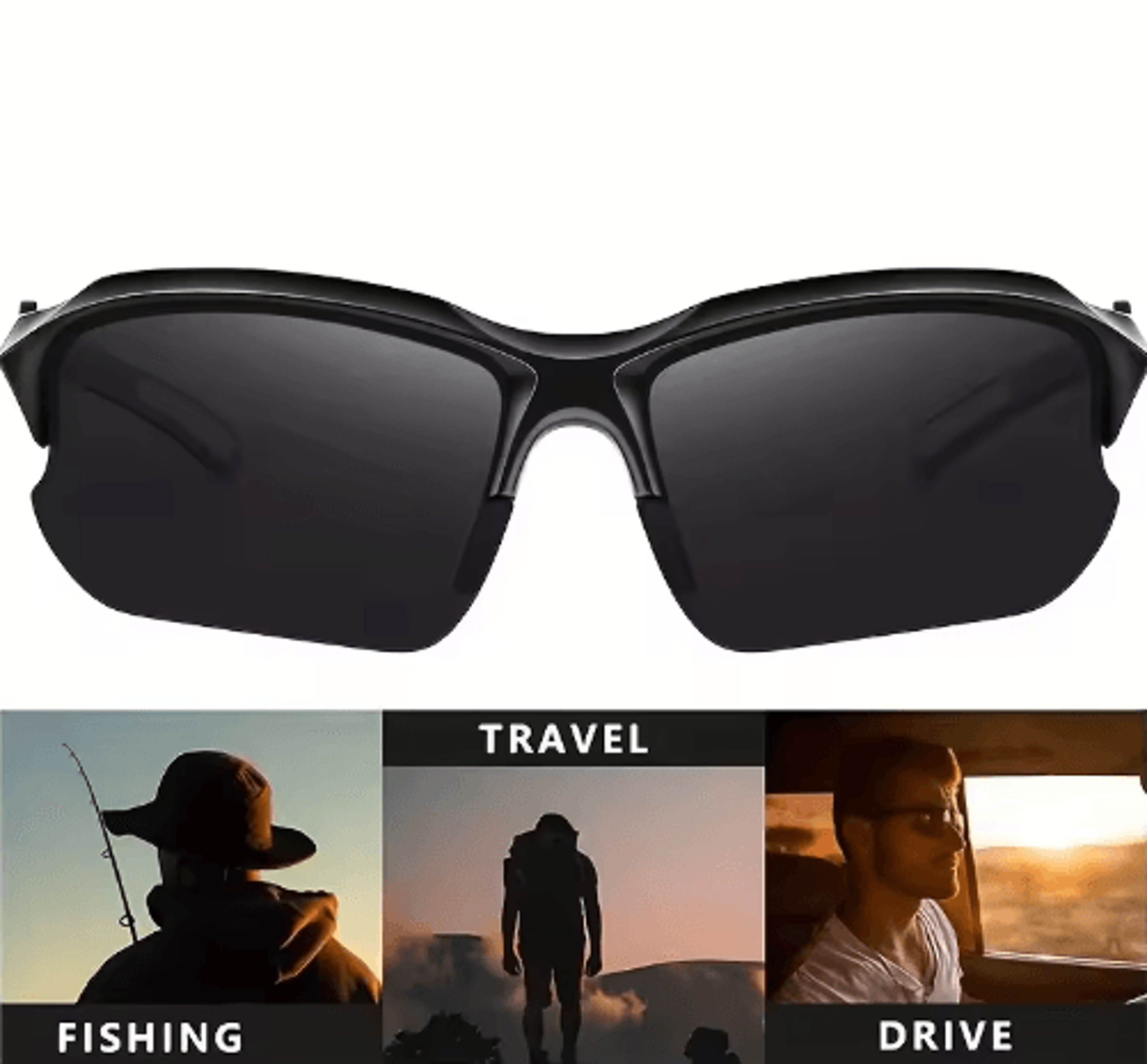 Polarized Sports Sunglasses Windproof Fashion Glasses For Running Fishing And Driving 6