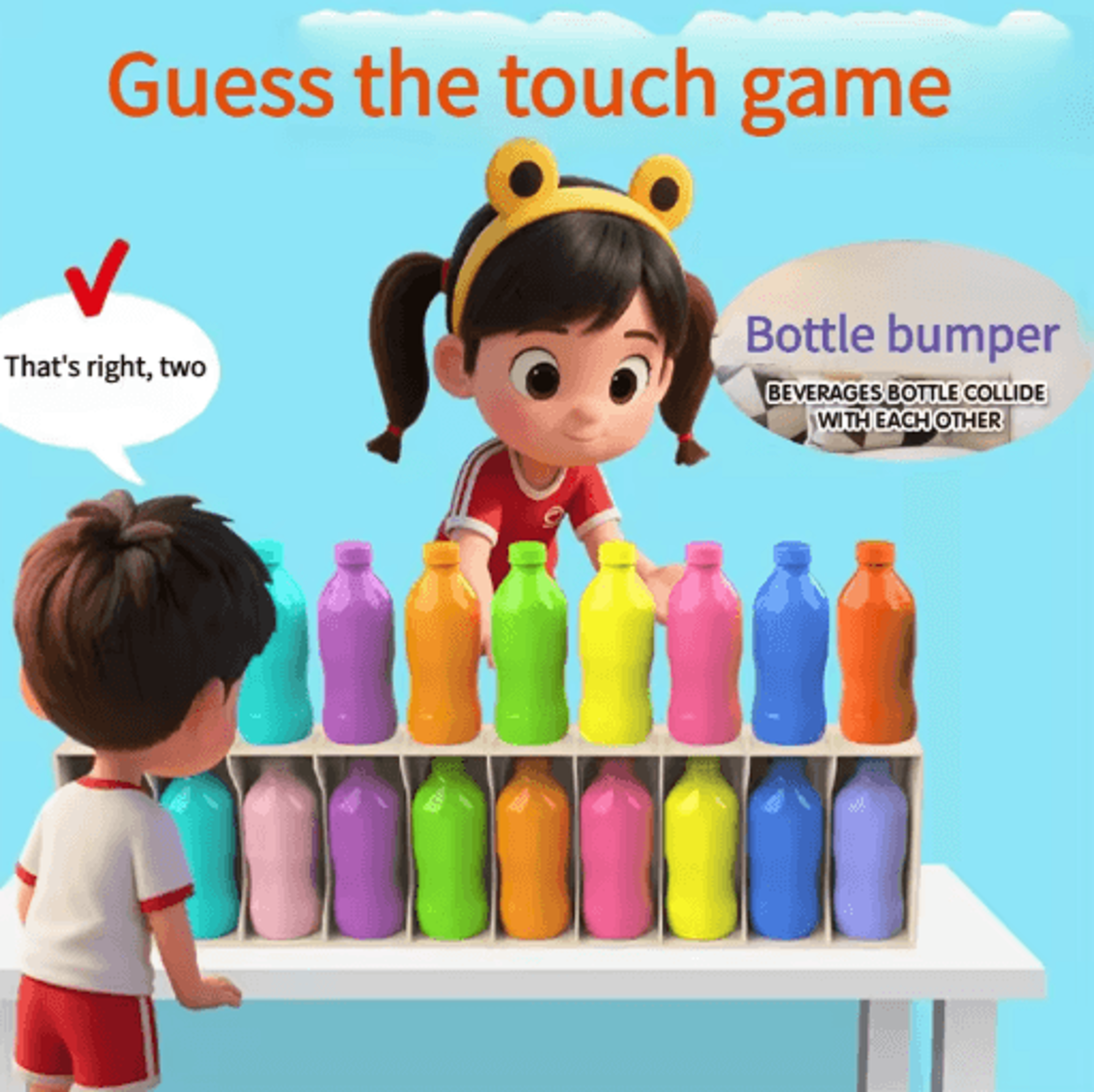 20 Piece Guessing Bottle Memory Matching Game For Kids And Family Play 2