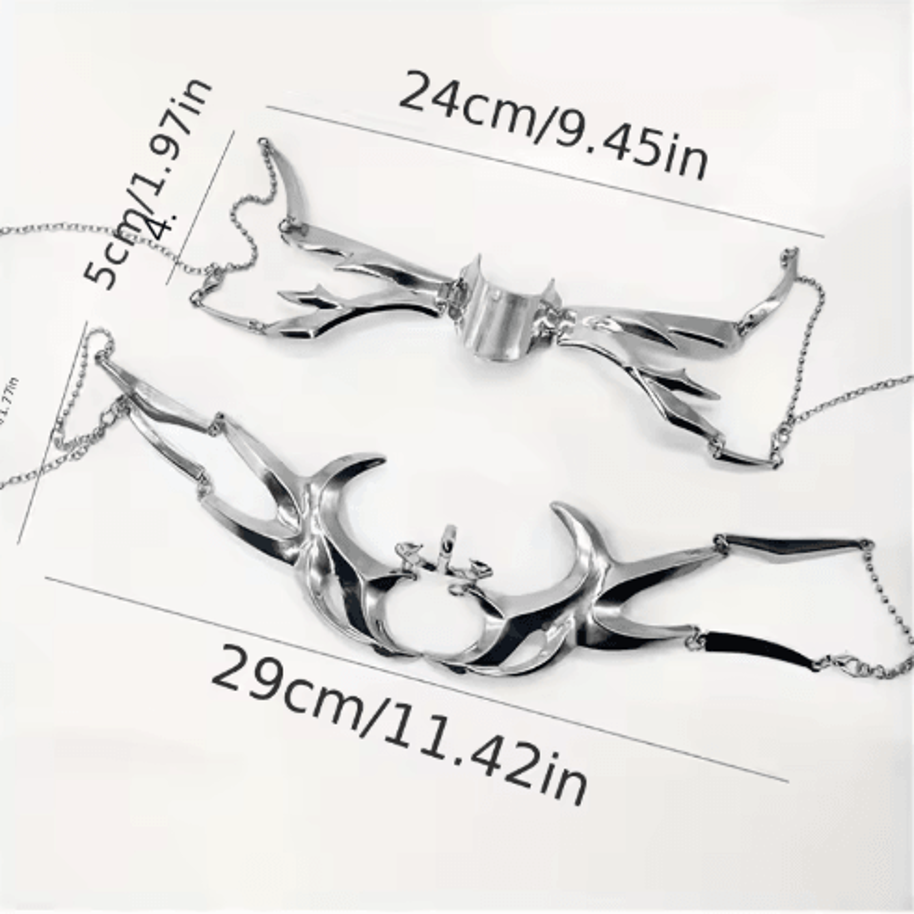Metal Mechanical Mask Niche Design Adjustable Facial Decoration For Cosplay And Role Play 4