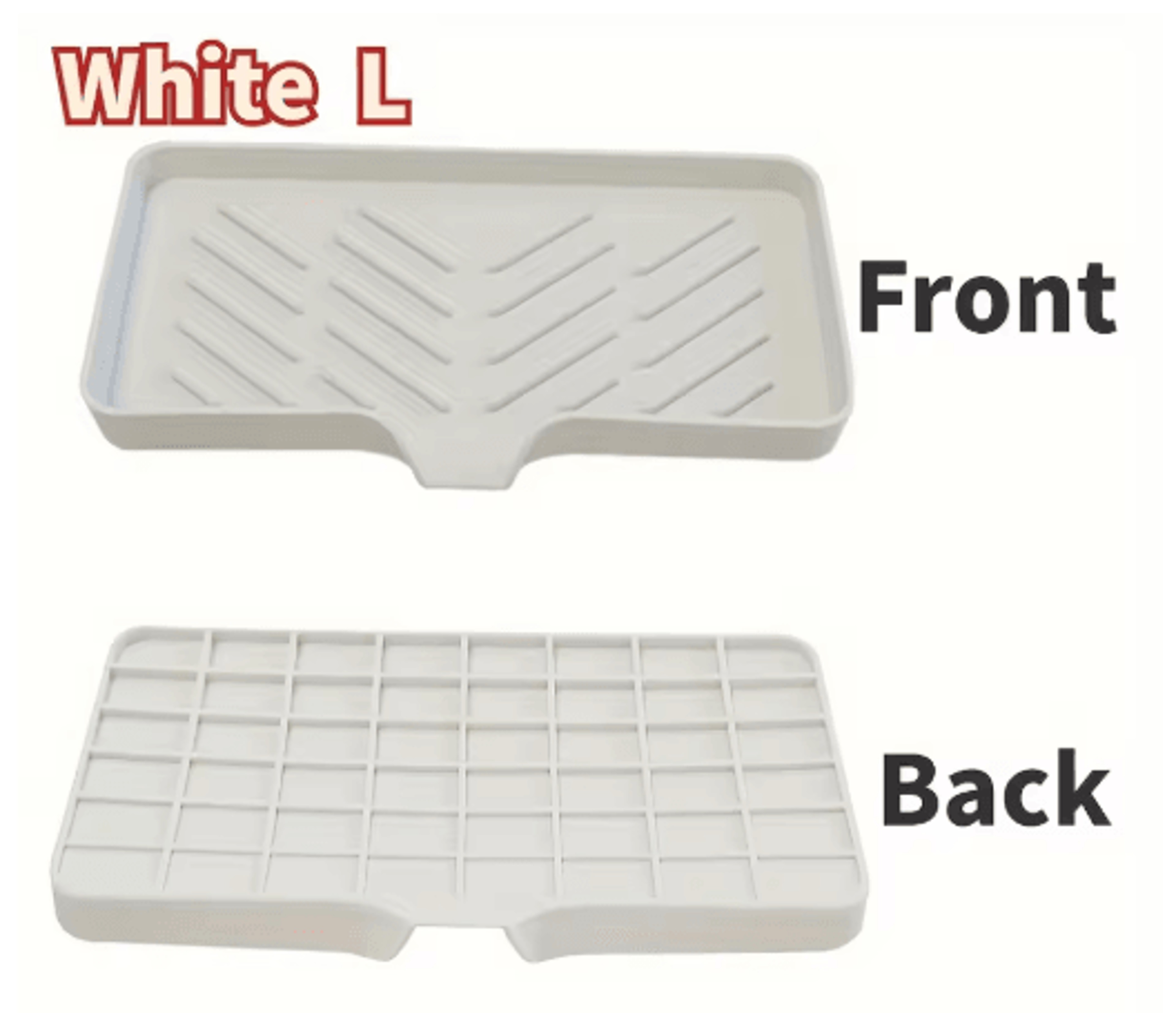Silicone Sink Tray With Drain For Soap Sponge And Brush Storage 1